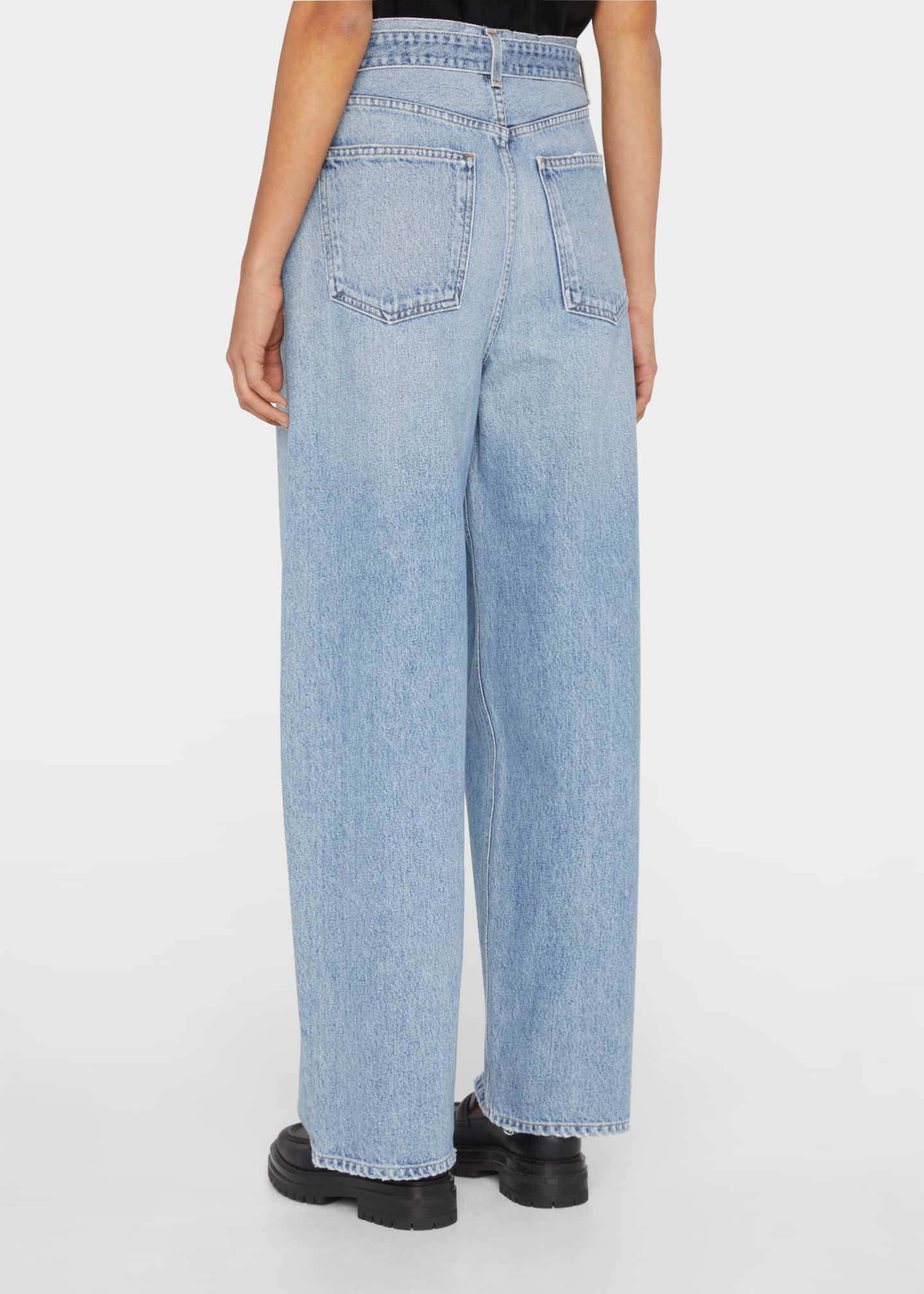 agolde belted baggy jeans