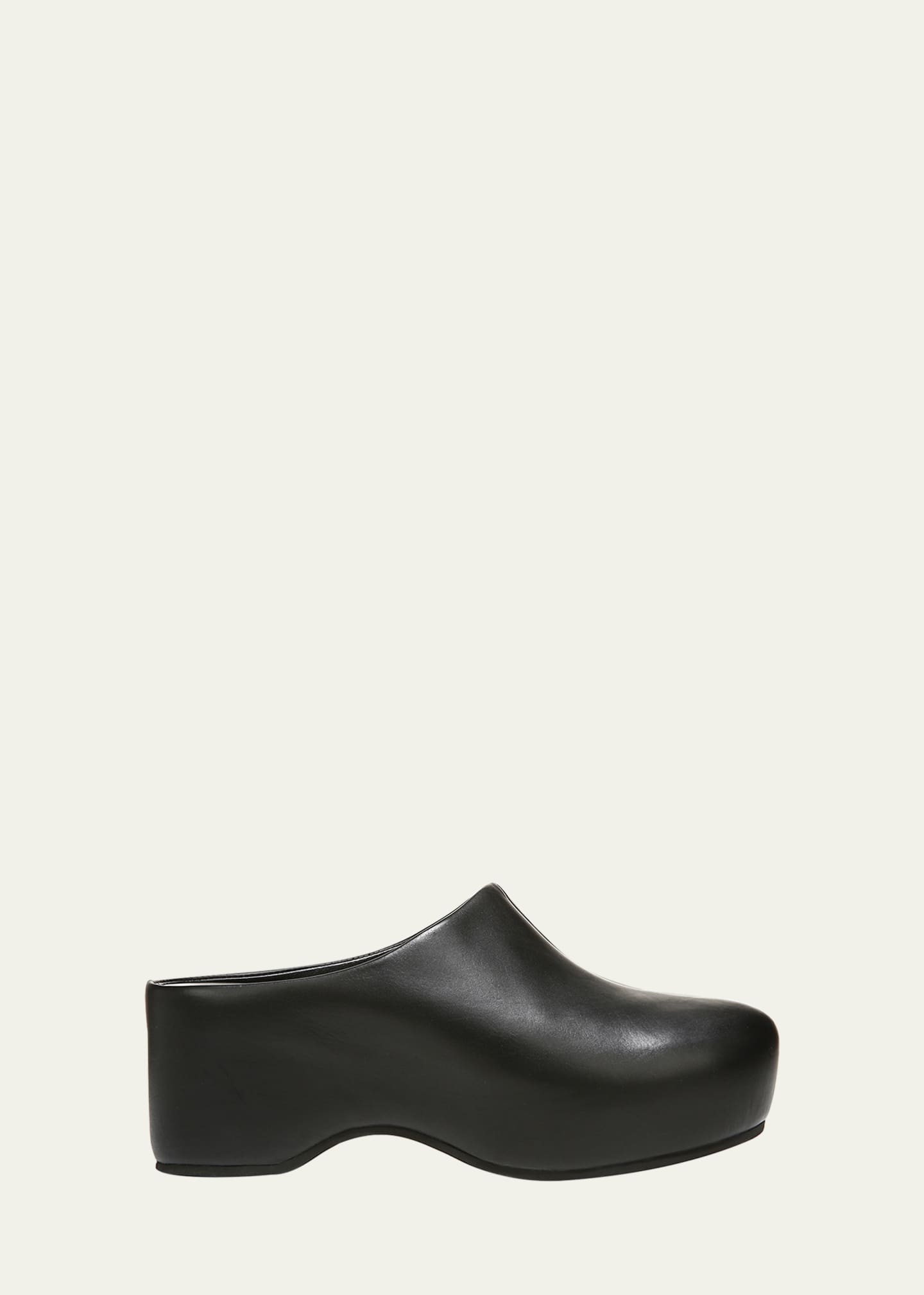 Vince Isa Leather Mule Clogs - Bergdorf Goodman