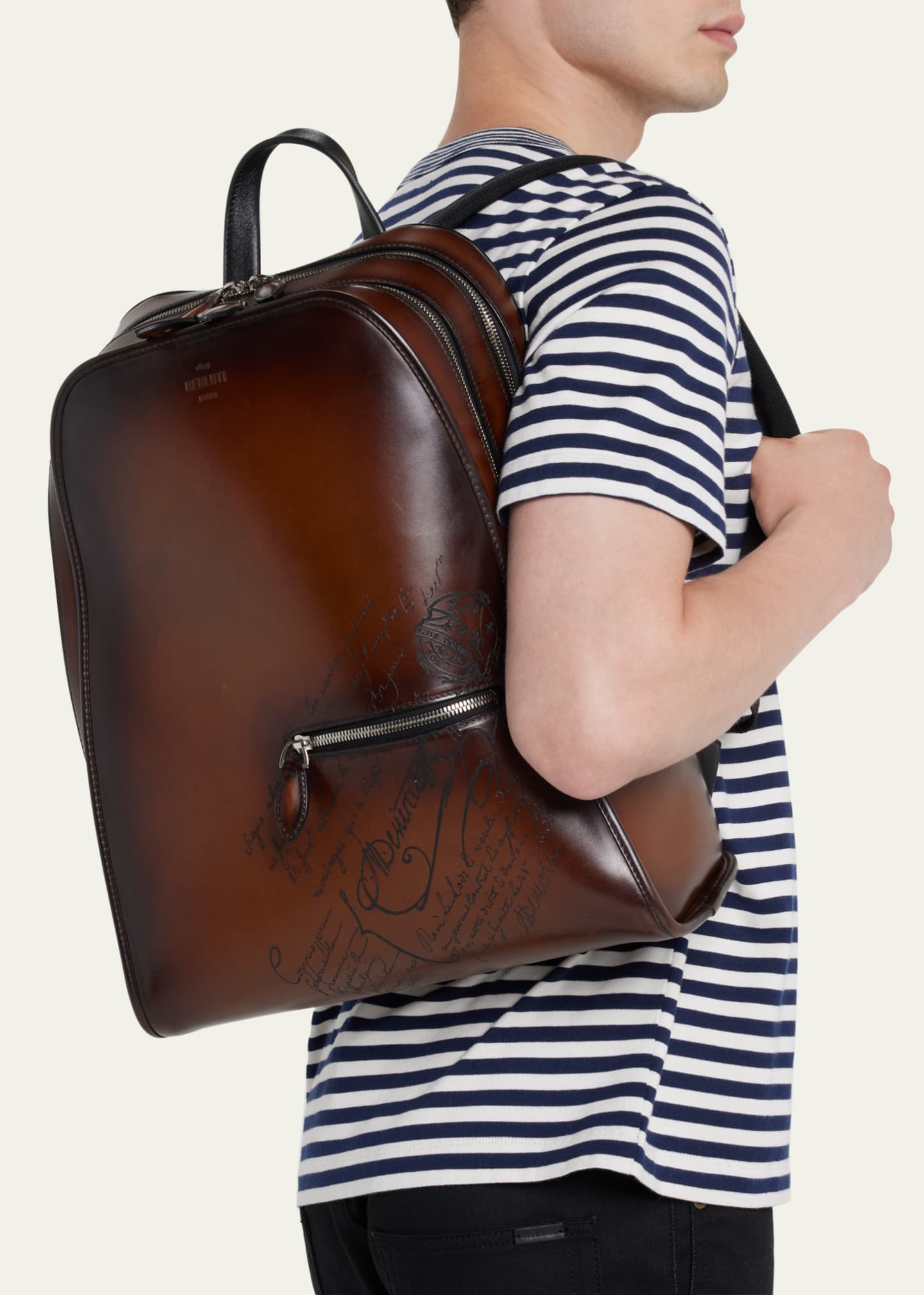 Overnight Scritto Leather Travel Bag