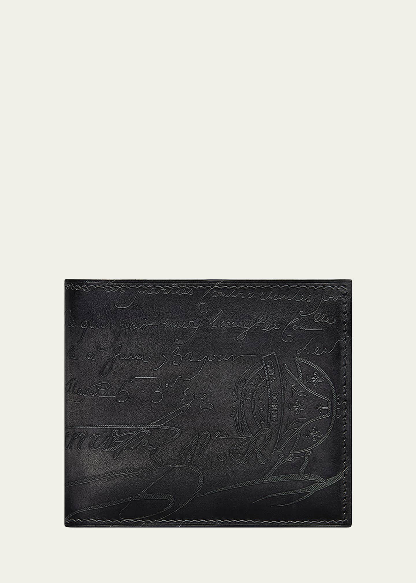 Berluti Men's Makore Scritto Leather Bifold Wallet - Bergdorf Goodman