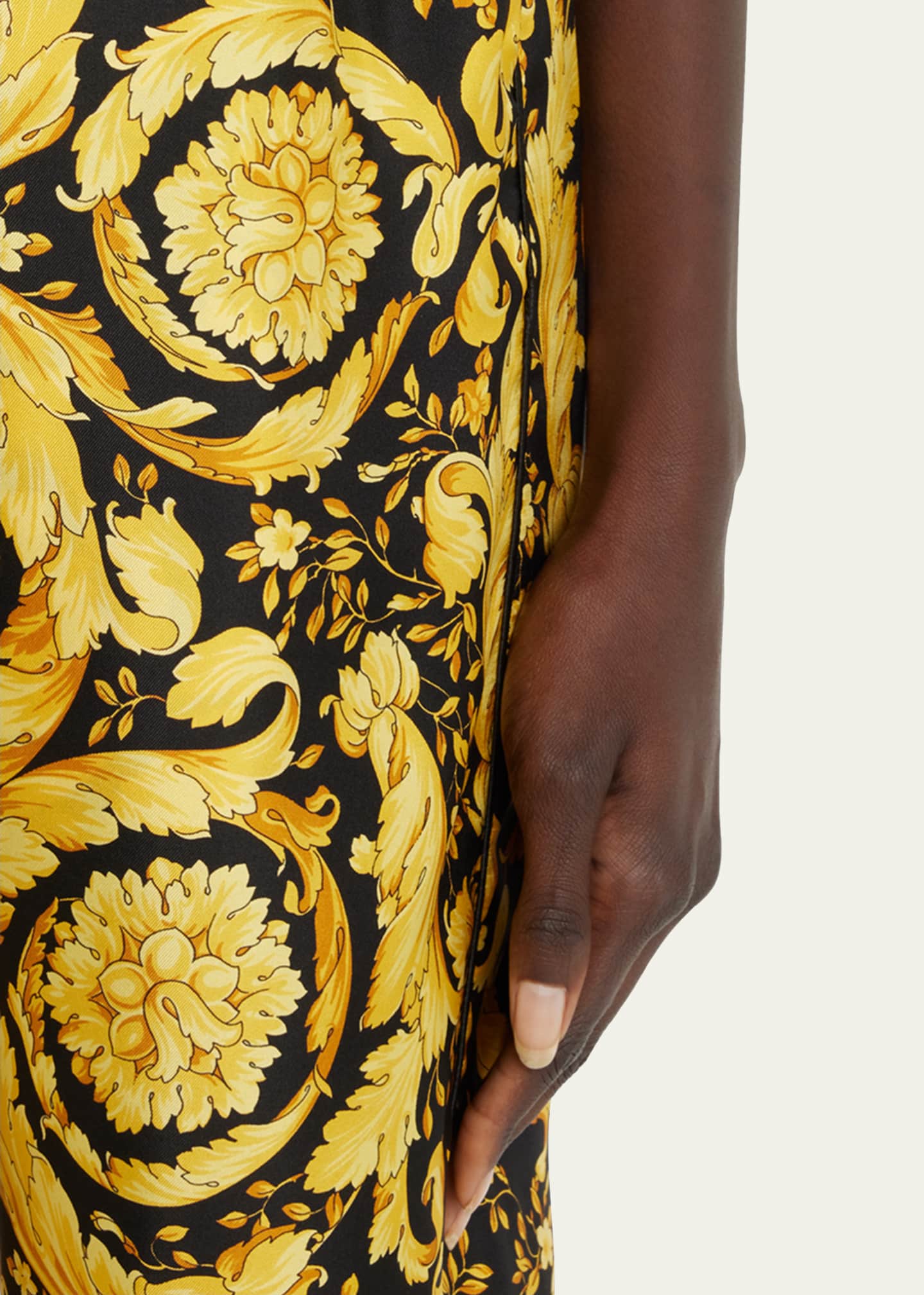 Versace barocco print top