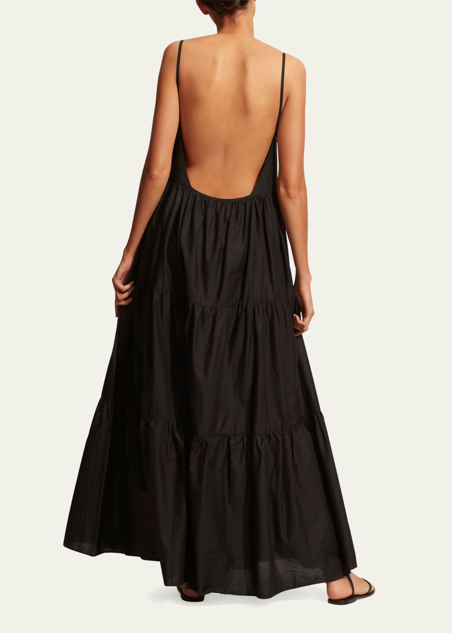 Matteau Tiered Low-Back Maxi Sundress Image 3 of 4