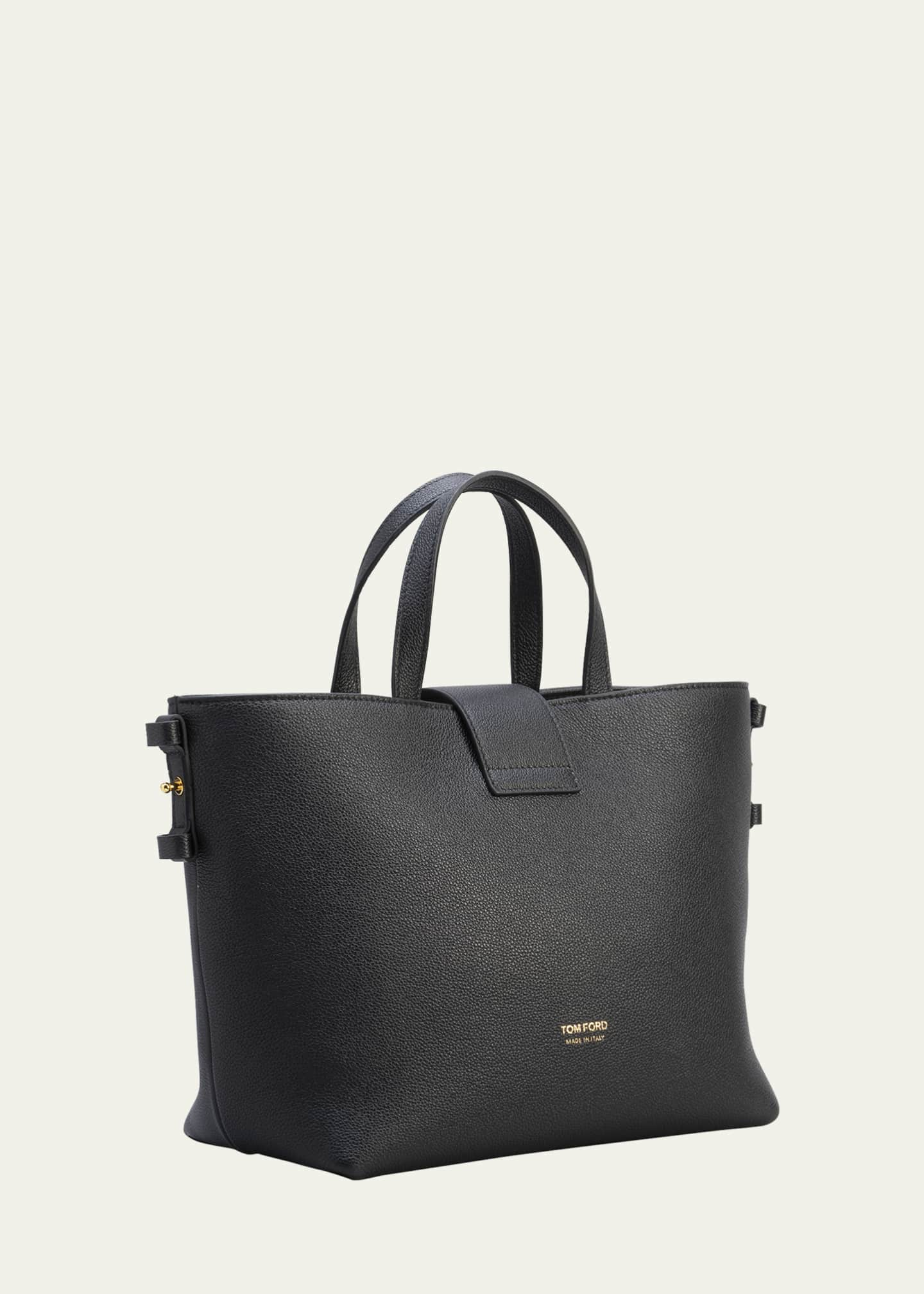 Leather Tote Bag in Black - Tom Ford