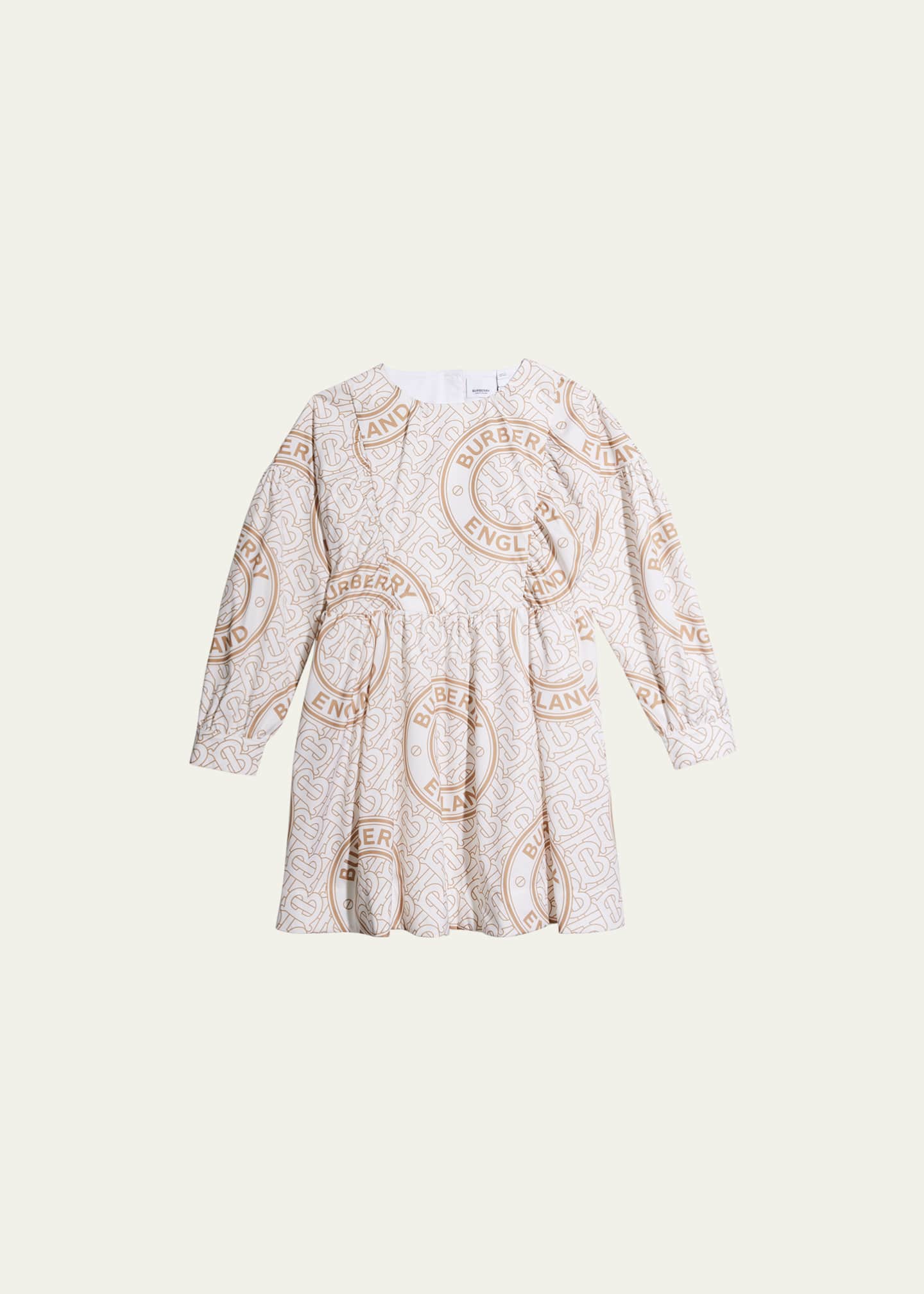 Burberry Girl's Elita TB Logo-Print Dress, Size 4-14 - Bergdorf Goodman