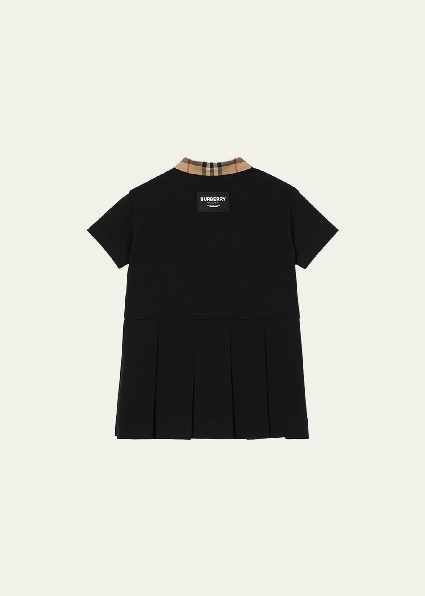 Burberry Girl's Sigrid Vintage Check Polo Shirt Dress, Size 6M2