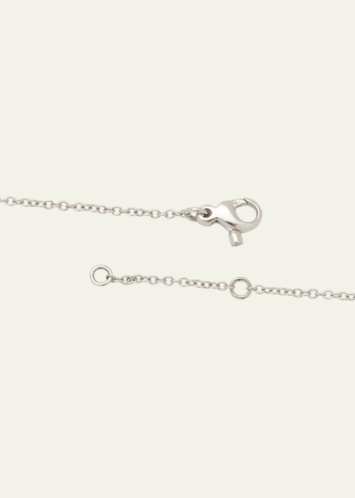 Vhernier Palloncini Mini Pendant Necklace in White Gold Diamonds, Rock Crystal and Turquoise Image 4 of 4