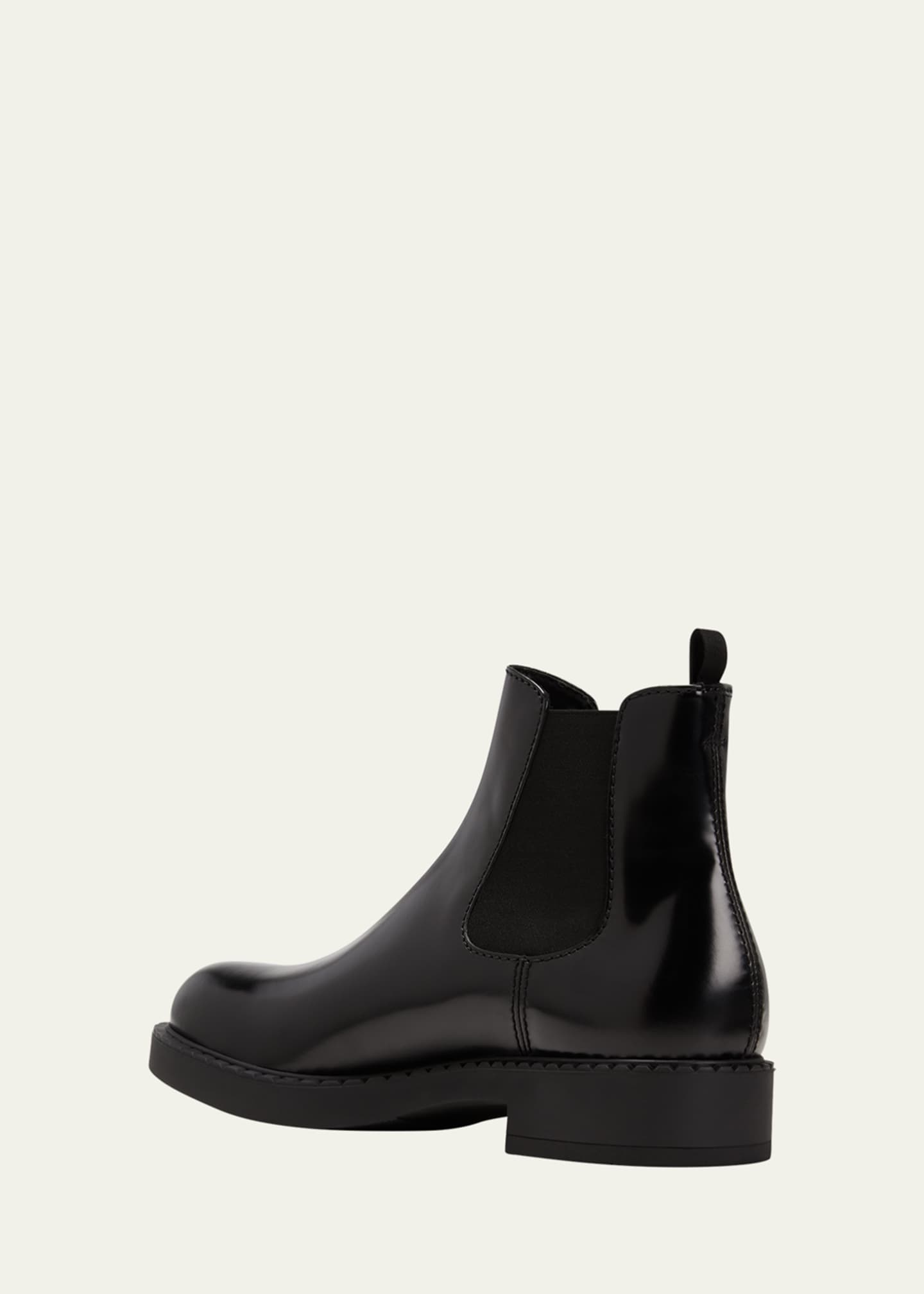 Prada Men's Leather Chelsea Boots