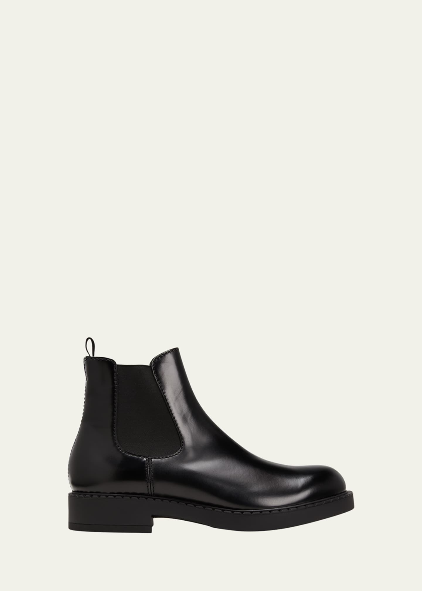 Prada Men's Leather Chelsea Boots