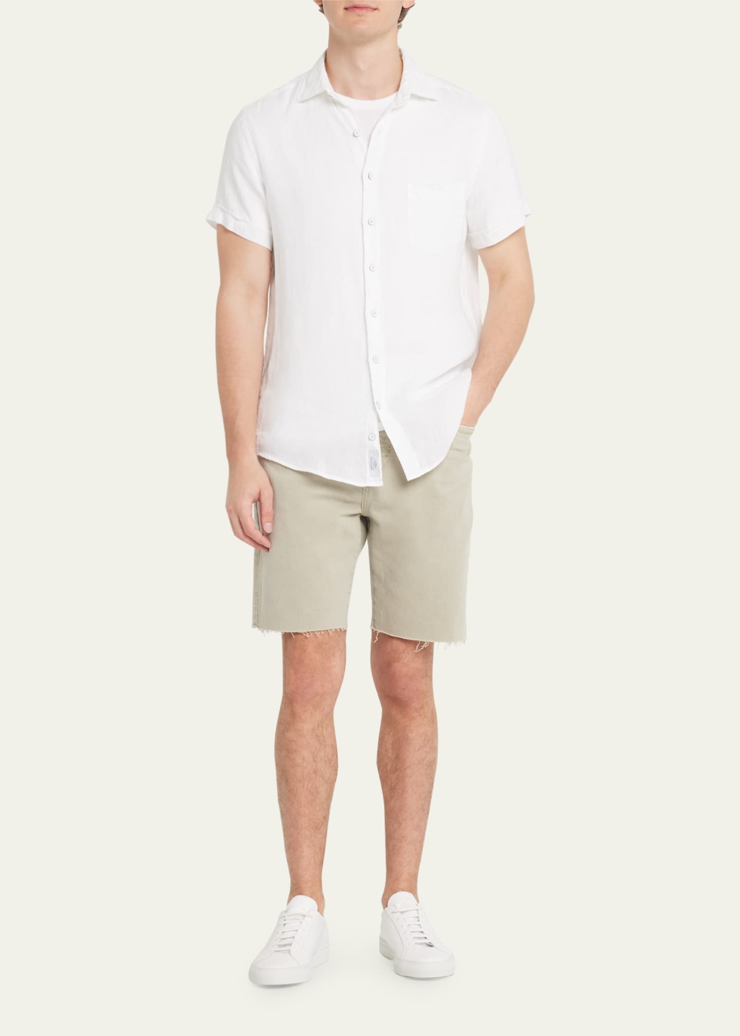 Mens khaki deals cut off shorts