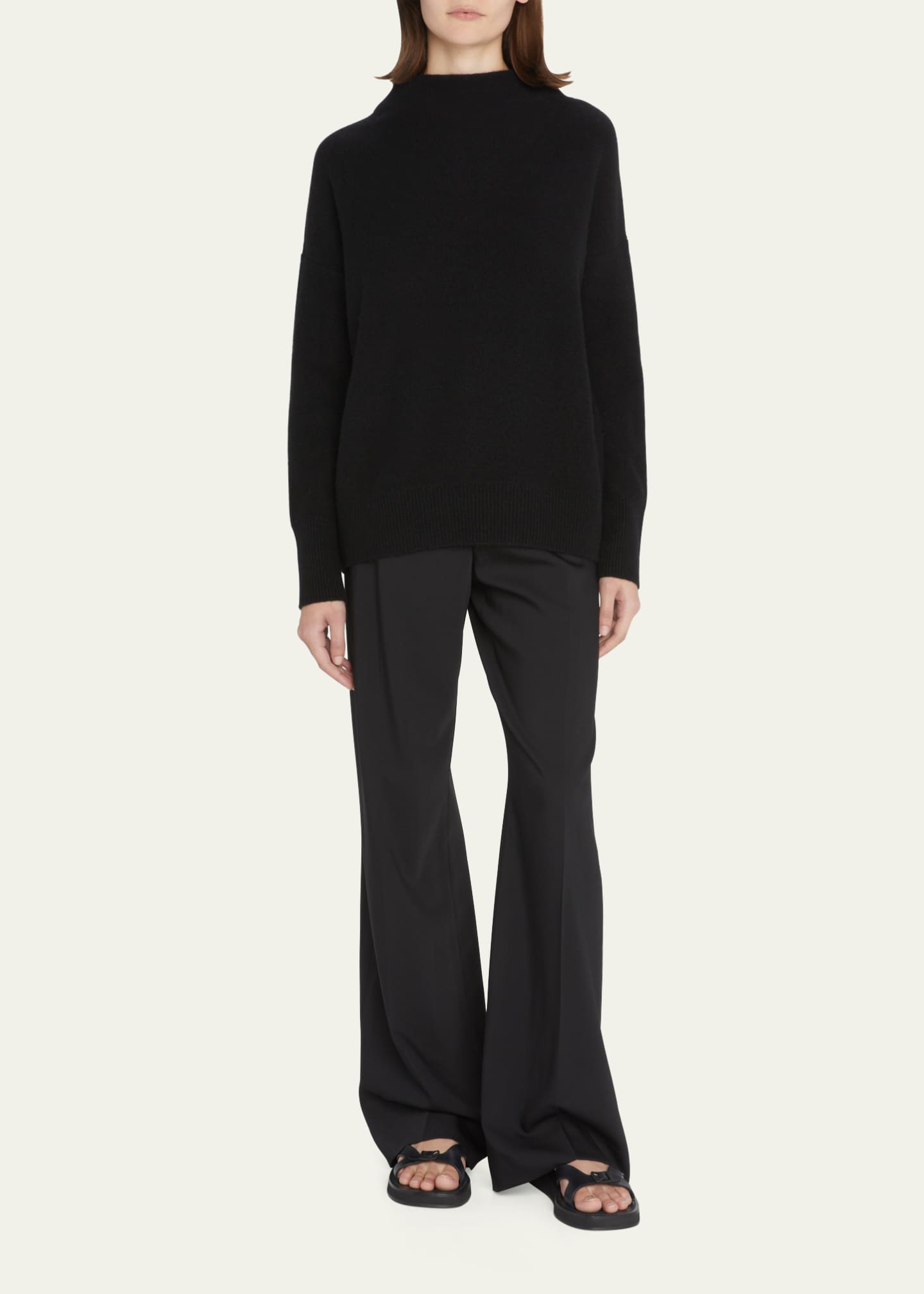 Vince Boiled Cashmere Funnel-Neck Sweater - Bergdorf Goodman