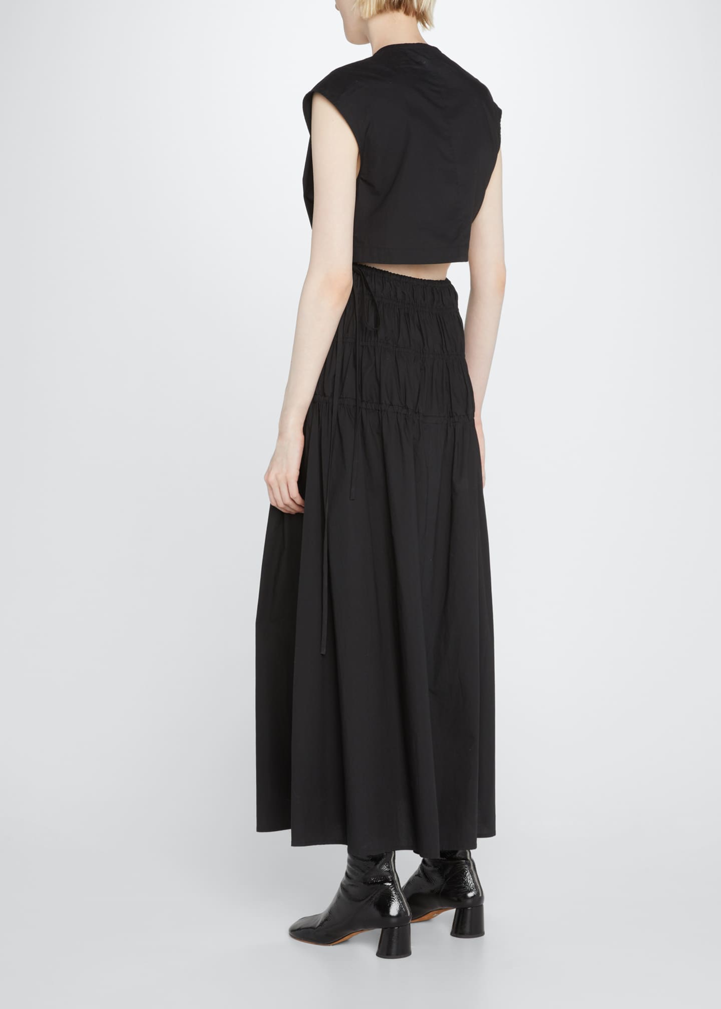 Proenza Schouler White Label Drawstring Ruched Midi Dress Bergdorf