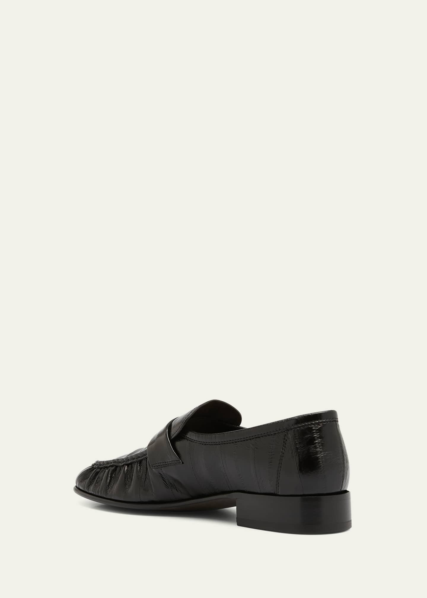 THE ROW Soft Leather Flat Loafers Image 4 of 5