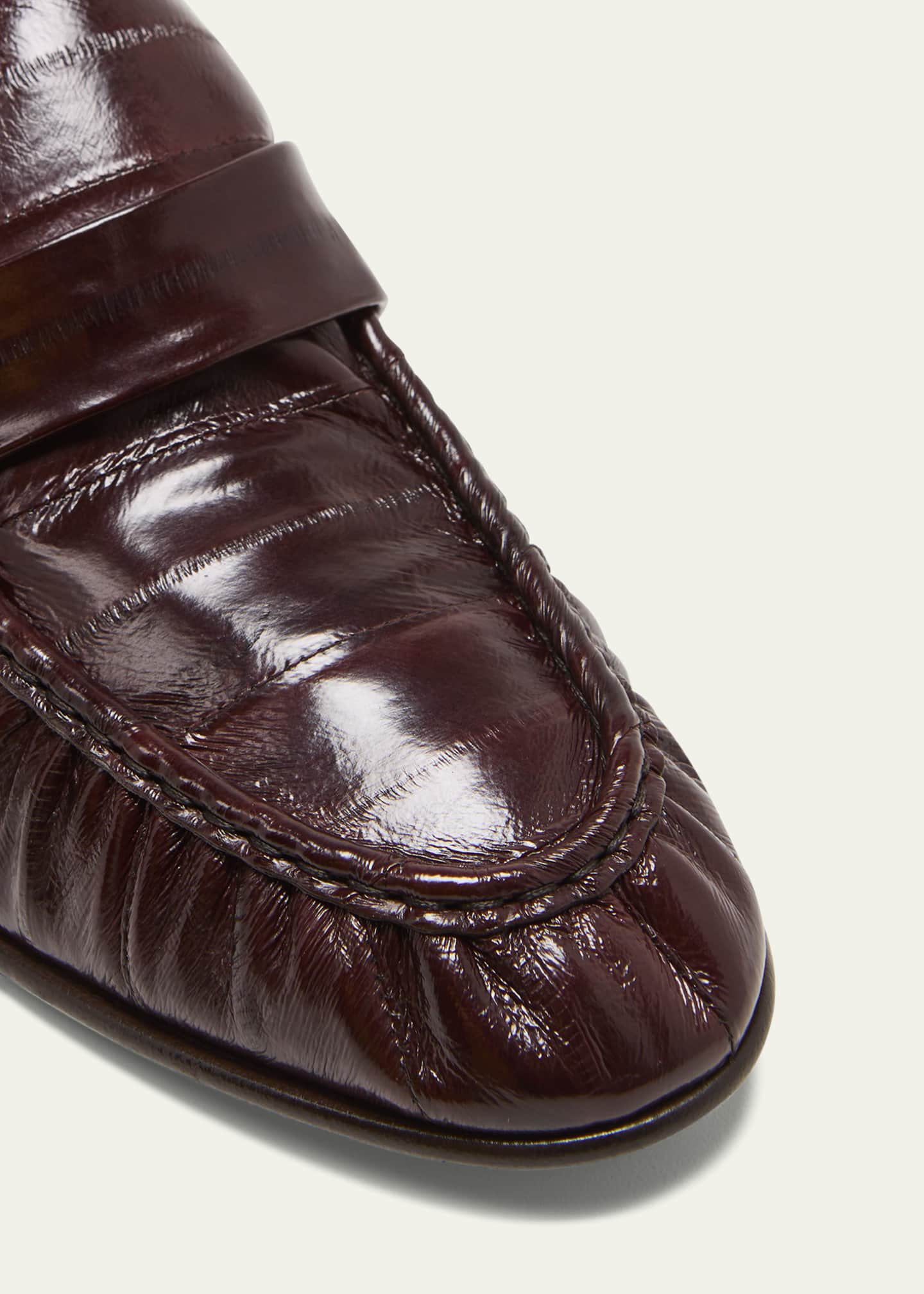 Soft Leather Flat Loafers