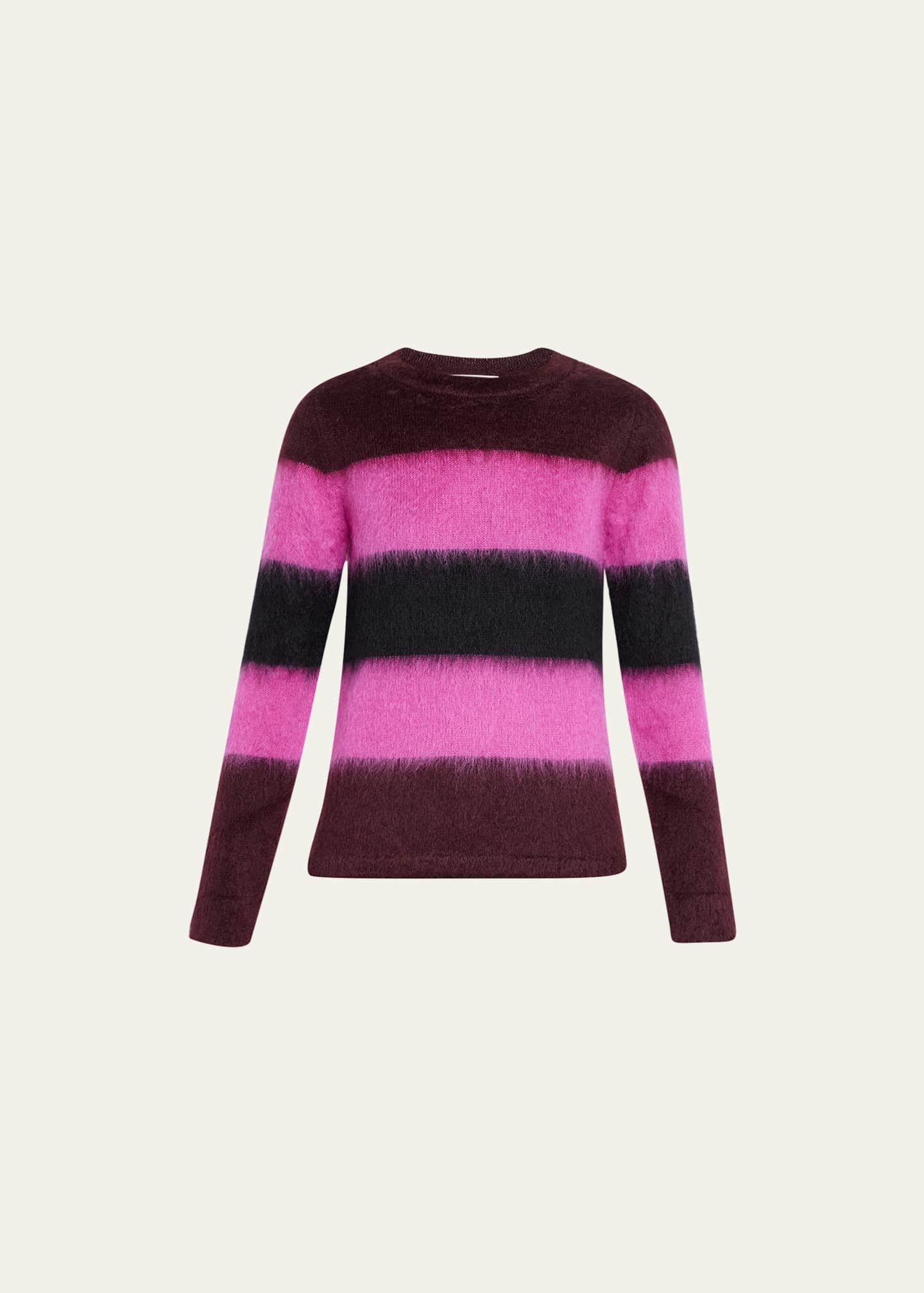 Max Mara Ulivo Colorblock Striped Wool Sweater - Bergdorf Goodman
