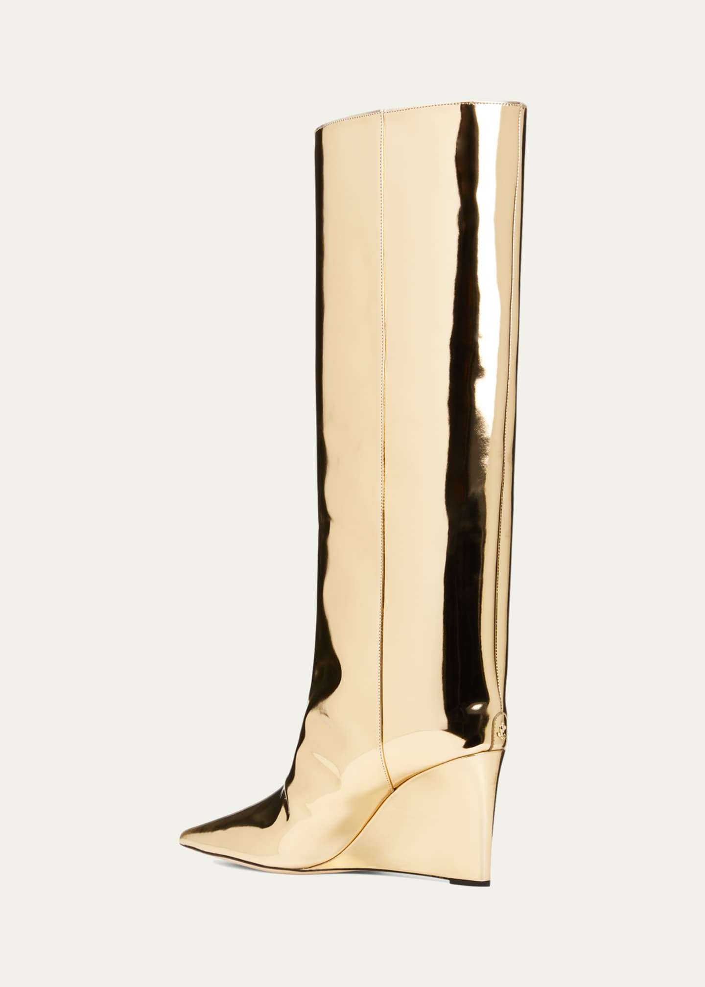 Jimmy Choo Blake Metallic Wedge Knee Boots Bergdorf Goodman
