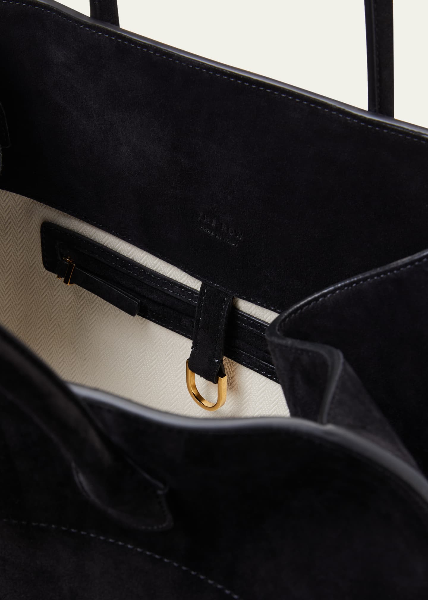 The Row - Margaux 15 Air Suede Tote - Black