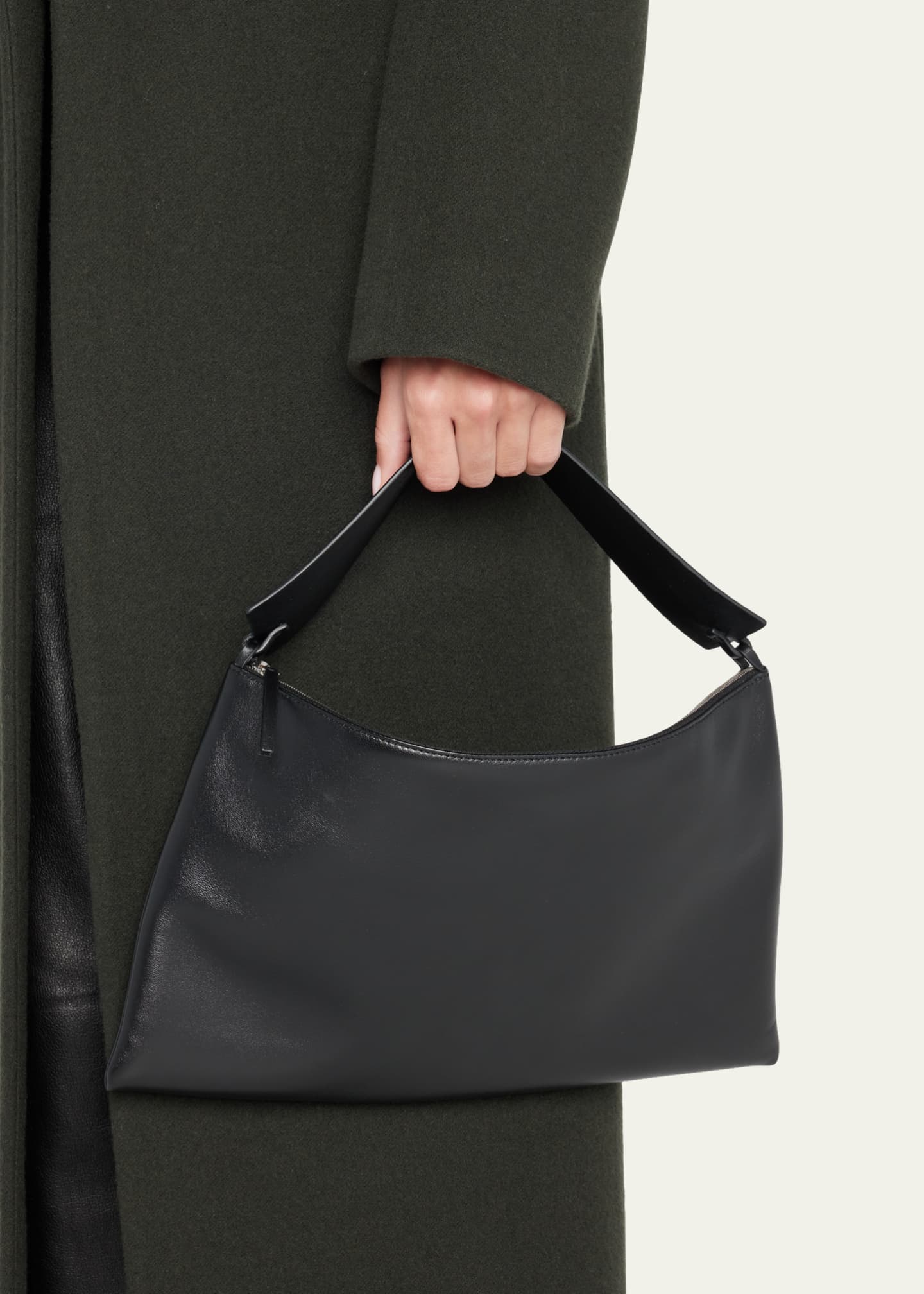 THE ROW Emy Zip Leather Top-Handle Bag - Bergdorf Goodman