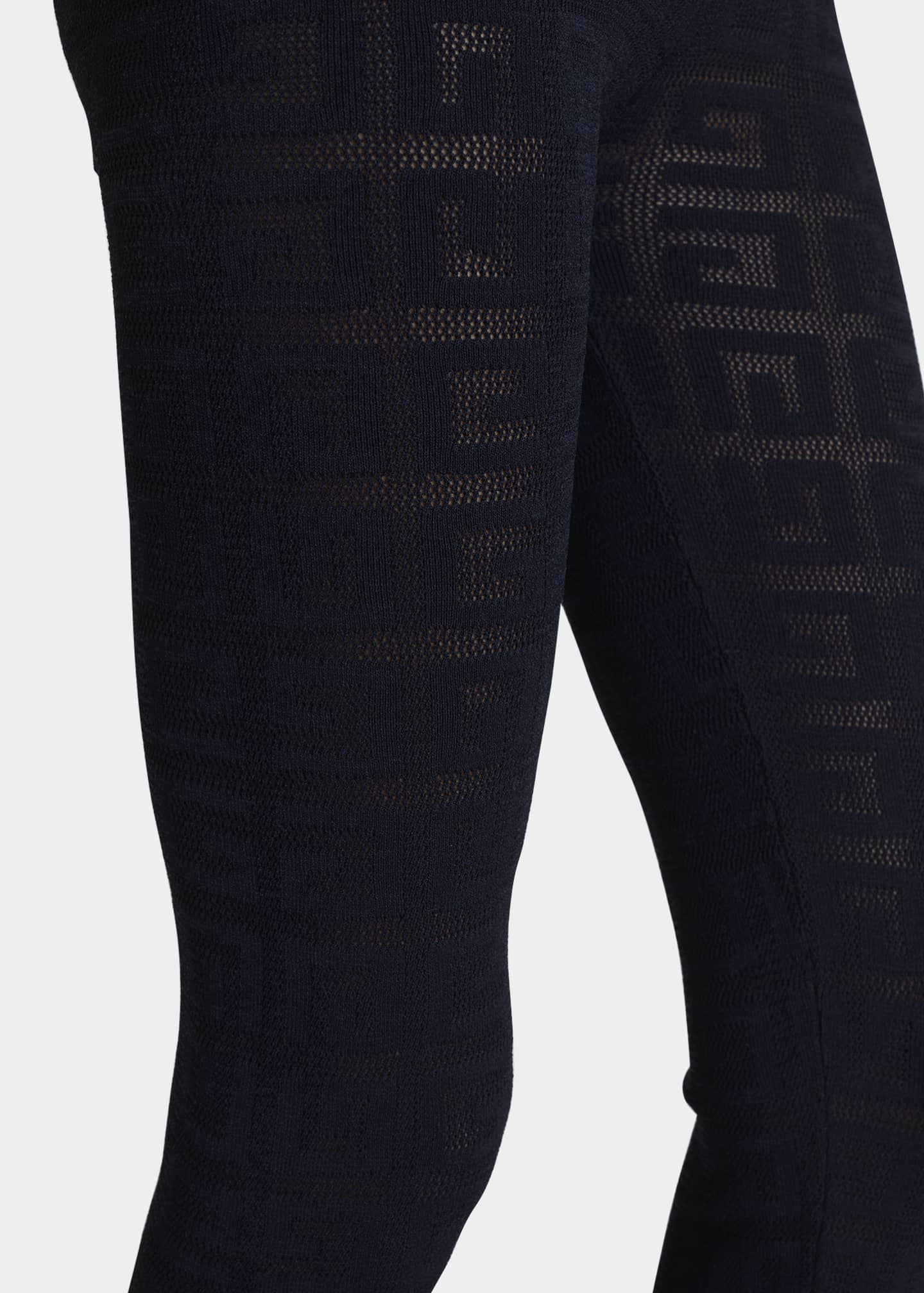Givenchy Stretch Lace Monogram Legging in Black