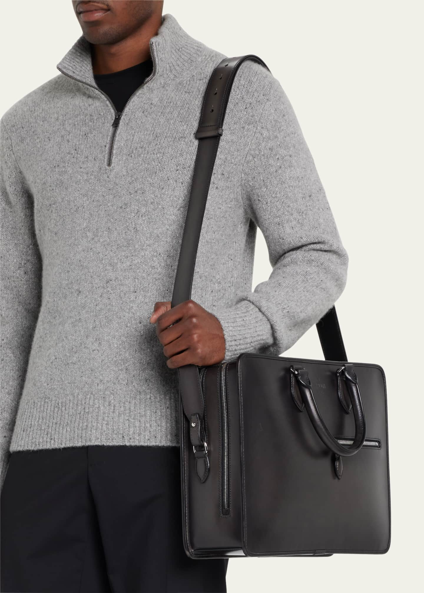 Berluti Men's Deux Jours Leather Briefcase - Bergdorf Goodman