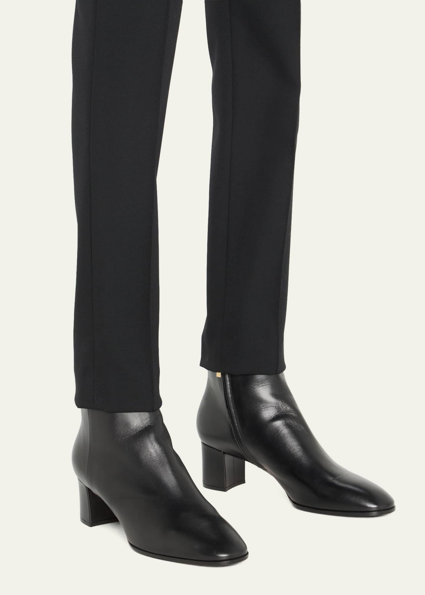Santoni Halfrida Napa Zip Ankle Booties
