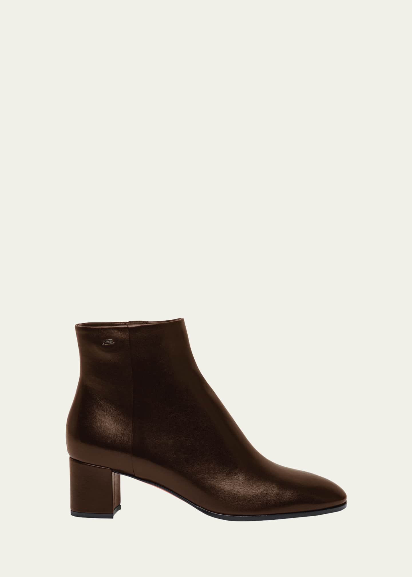 Santoni Halfrida Napa Zip Ankle Booties Bergdorf Goodman