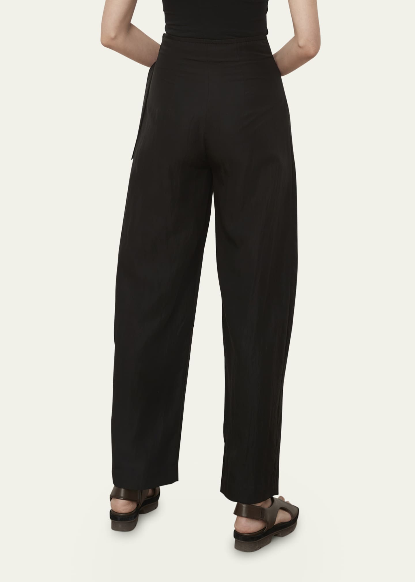 Vince Tie Front Crop Wide Leg Pants Bergdorf Goodman