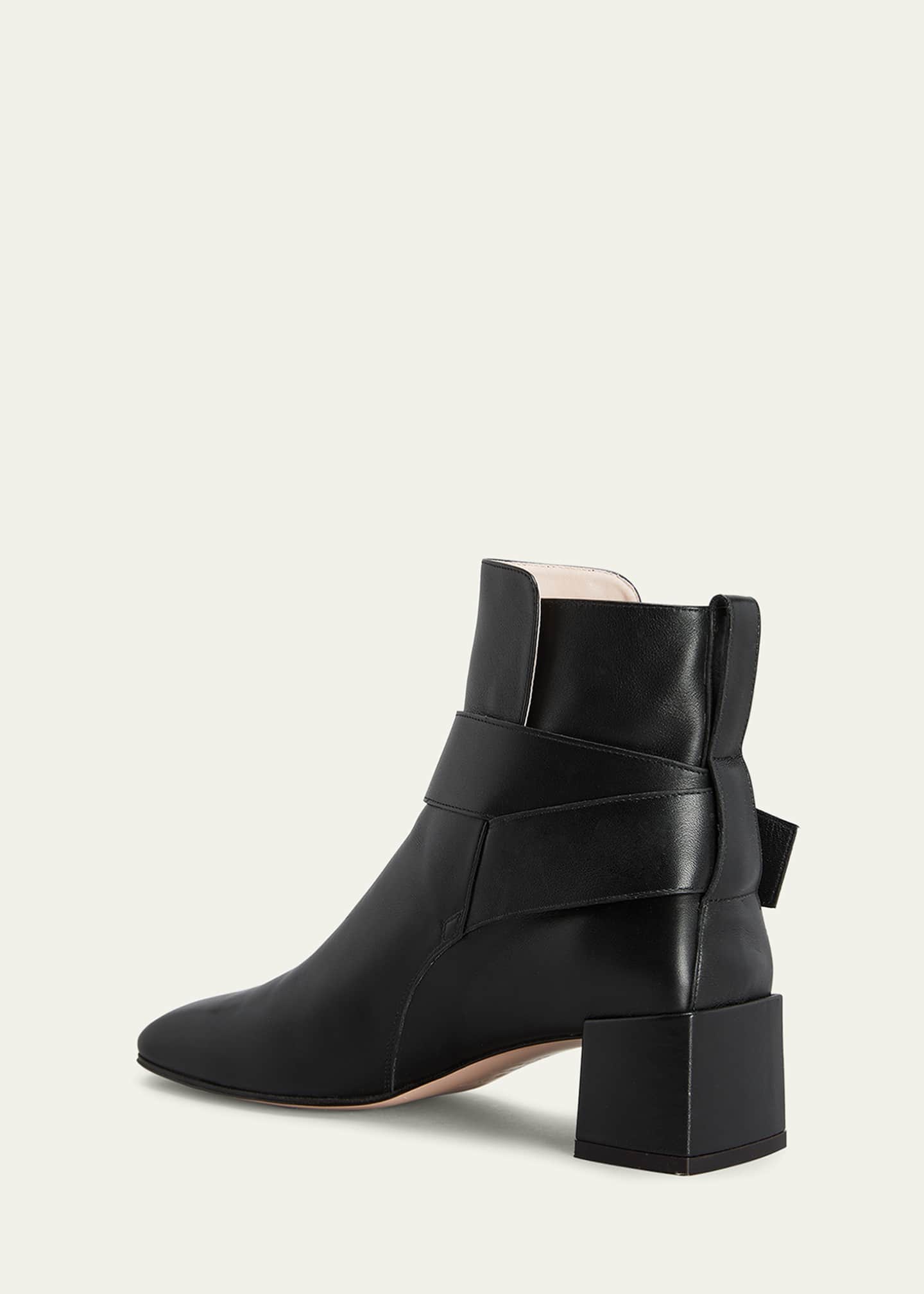 Roger Vivier City Leather Buckle Ankle Boots - Bergdorf Goodman