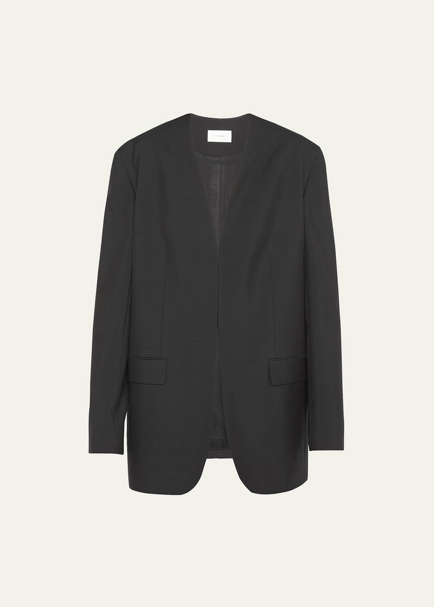 THE ROW Fie Open-Front Wool Jacket - Bergdorf Goodman