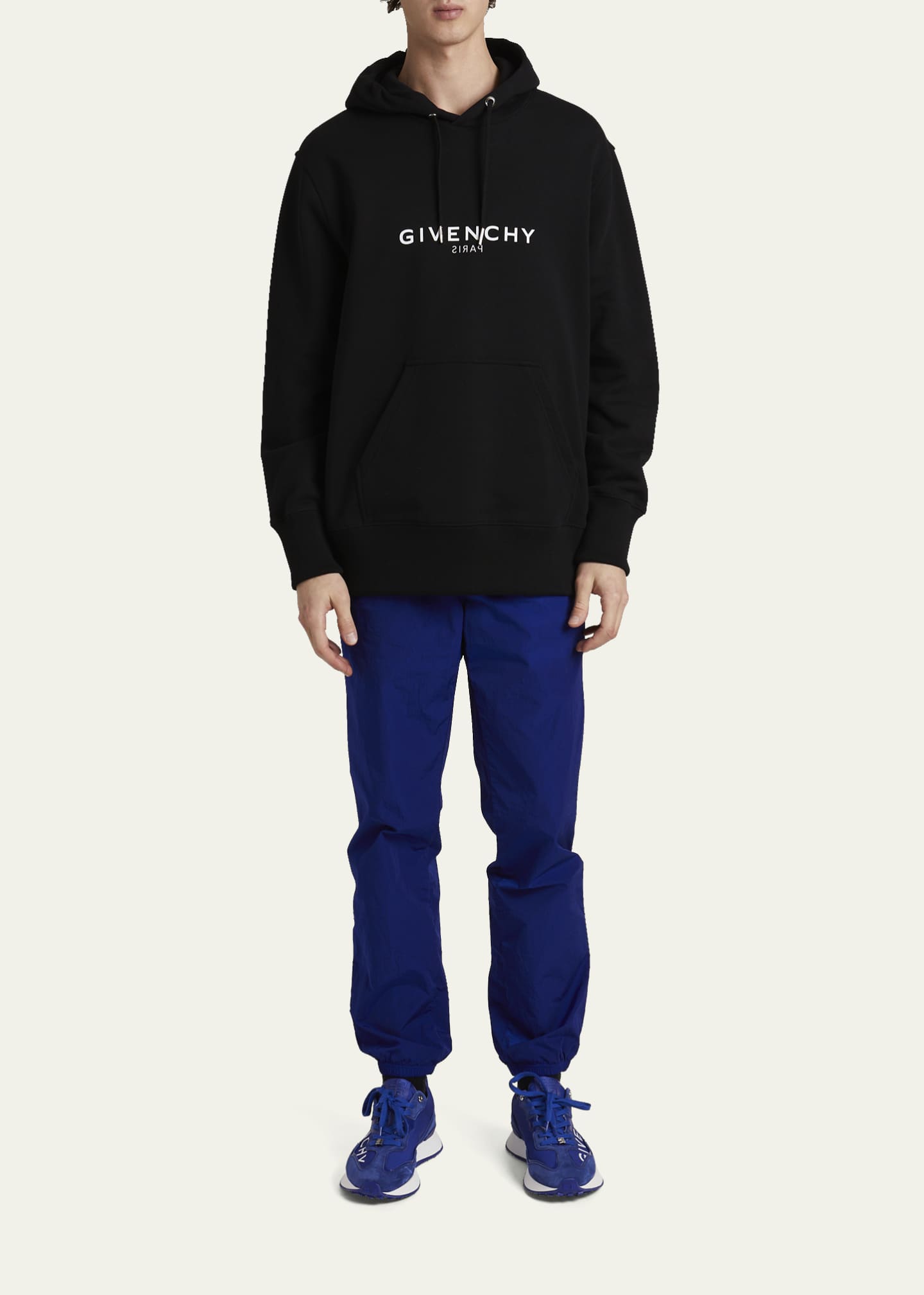 Givenchy Men's Reverse-Logo Pullover Hoodie - Bergdorf Goodman