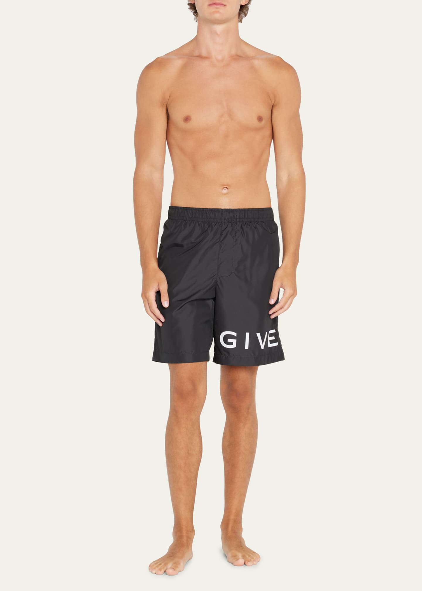 Givenchy Men s Long Logo Swim Shorts
