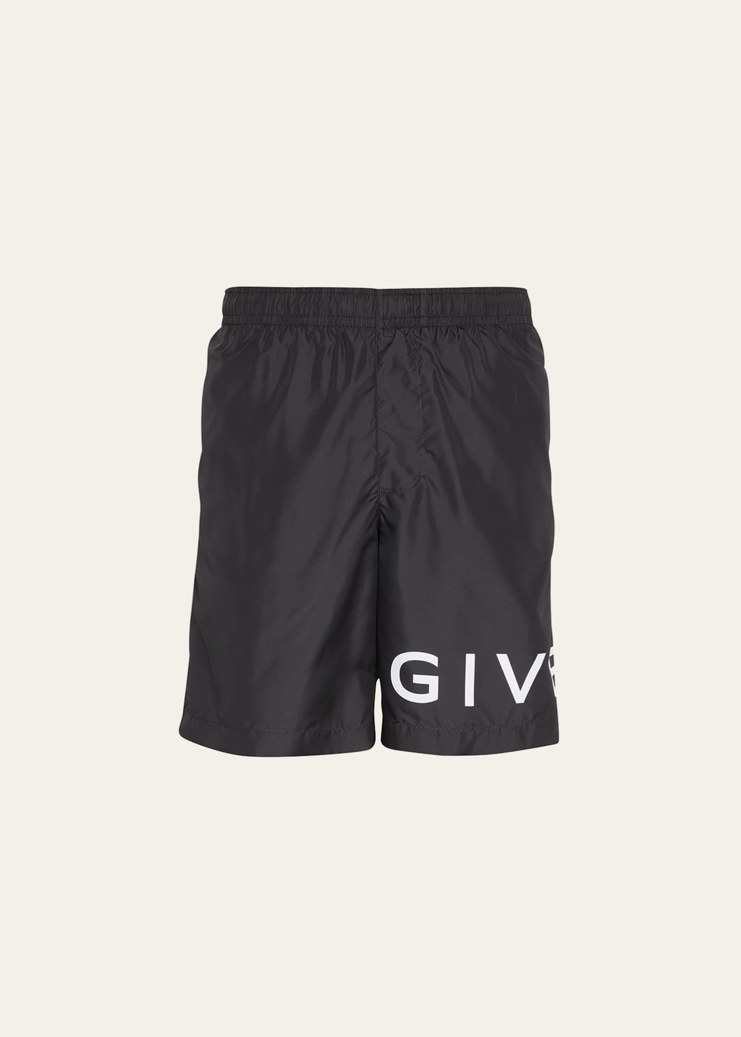 Givenchy Men s Long Logo Swim Shorts Bergdorf Goodman