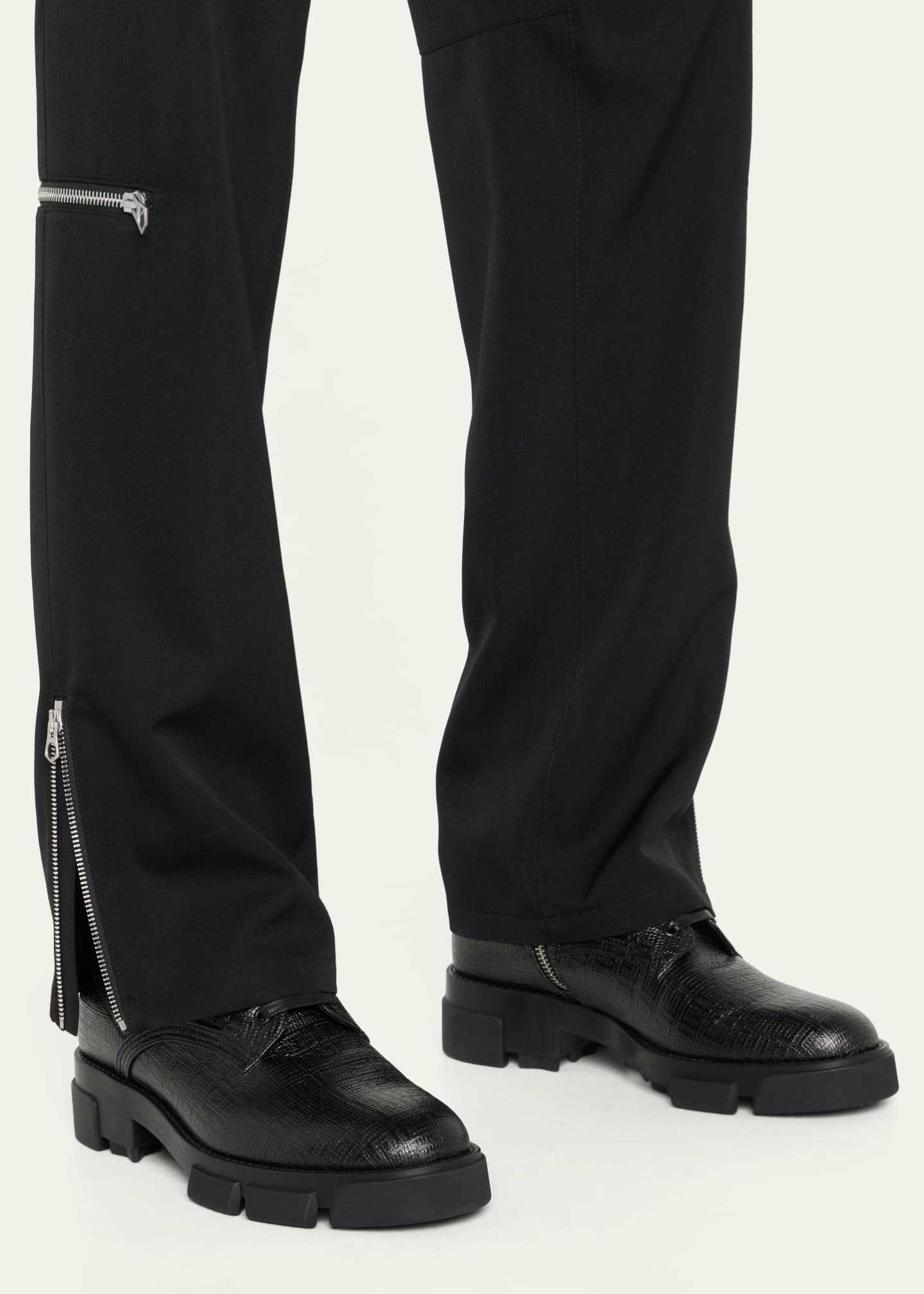 Givenchy Men's Terra Leather LaceUp Ankle Boots Bergdorf Goodman