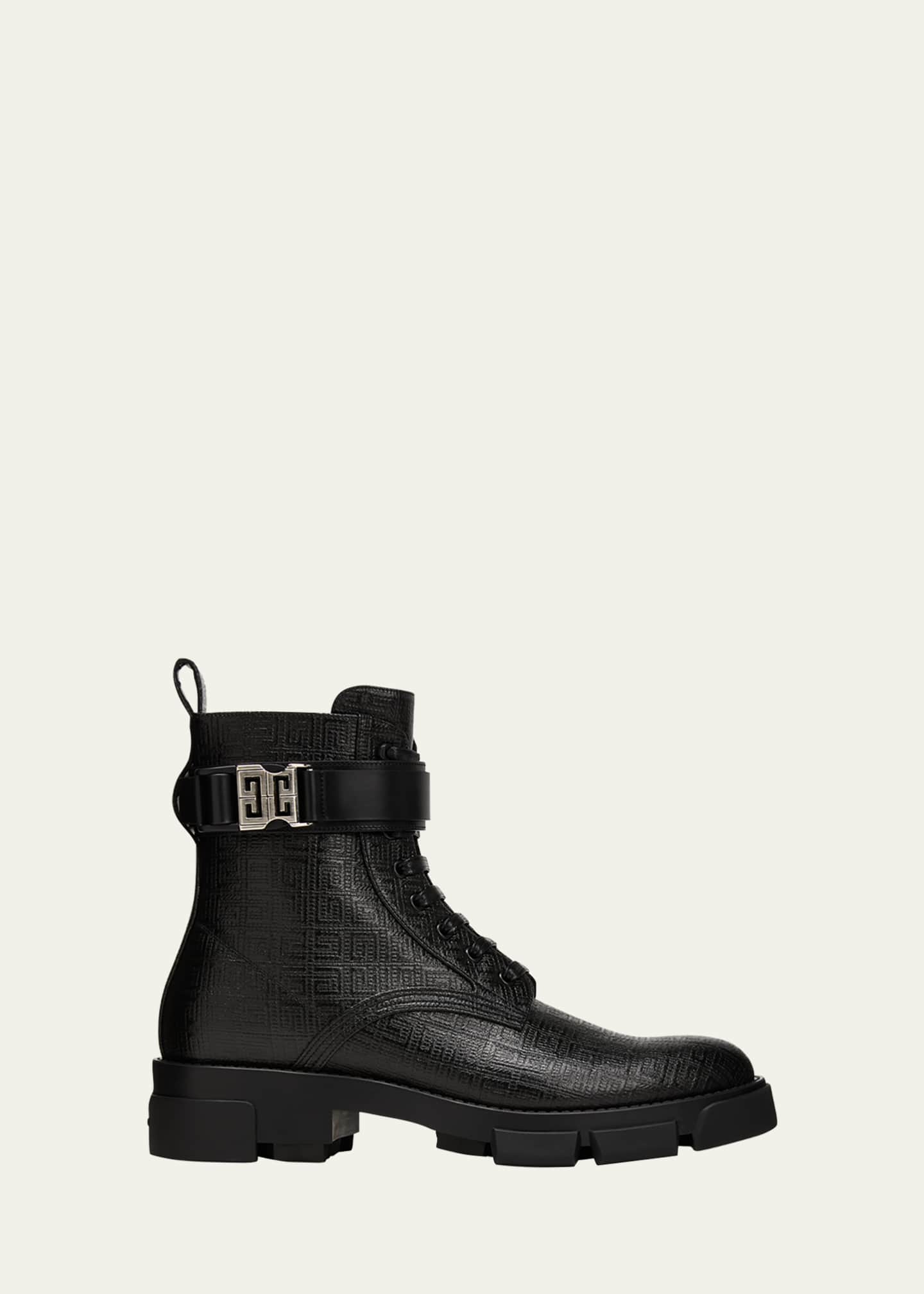 Givenchy Men's Terra Leather LaceUp Ankle Boots Bergdorf Goodman