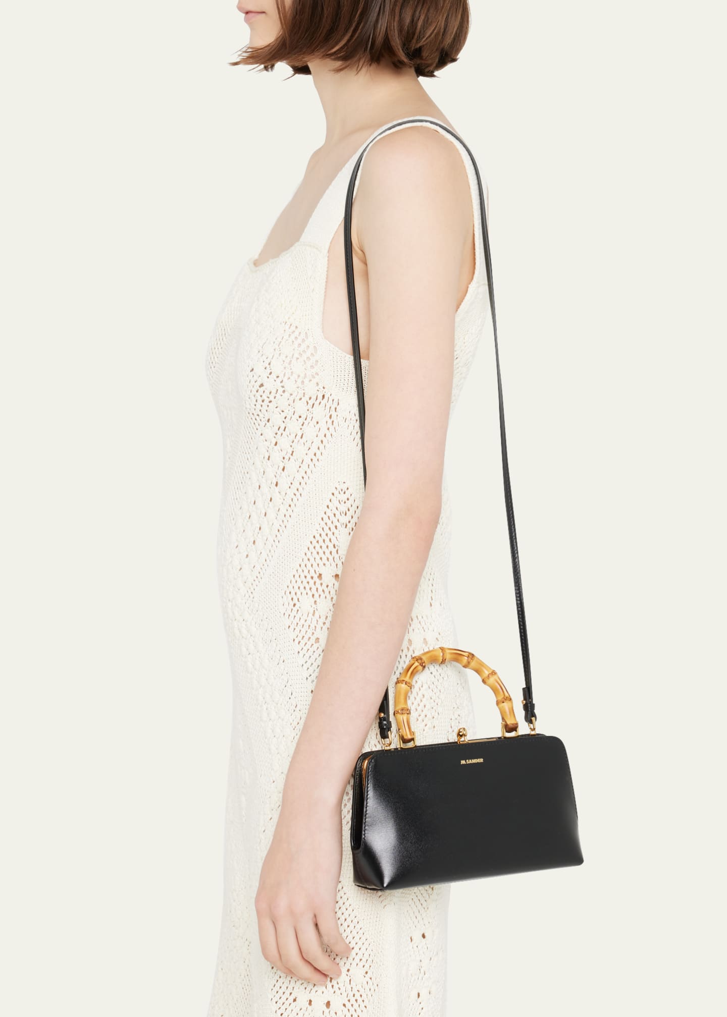 Jil Sander Goji Mini Bamboo Top Handle Bag Bergdorf Goodman
