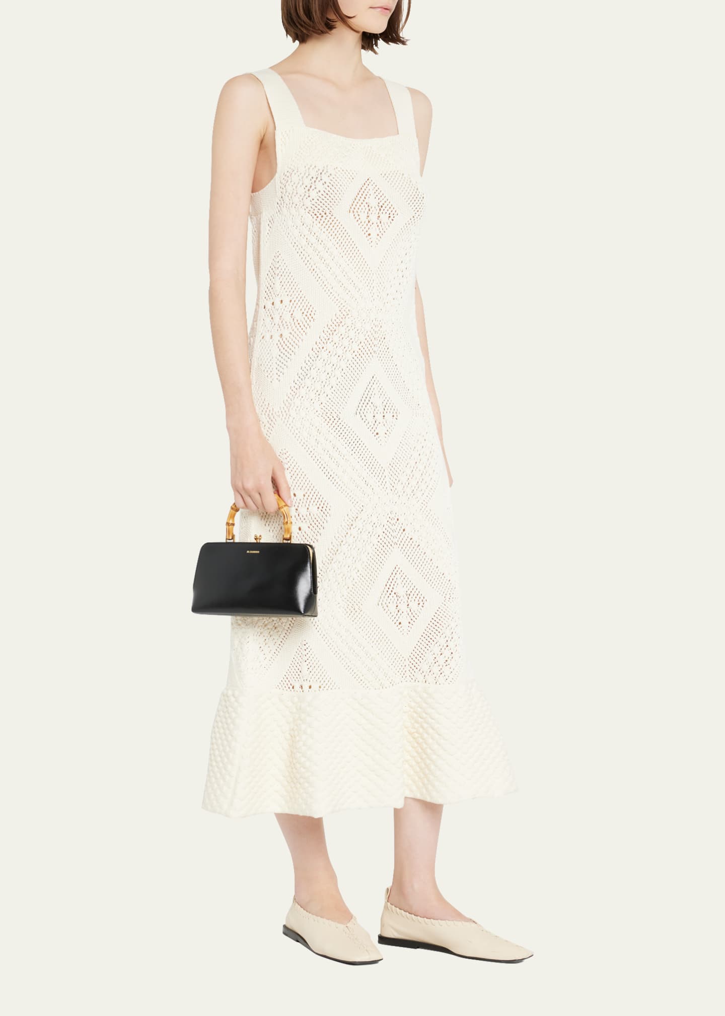 Jil Sander Goji Mini Bamboo Top-Handle Bag - Bergdorf Goodman