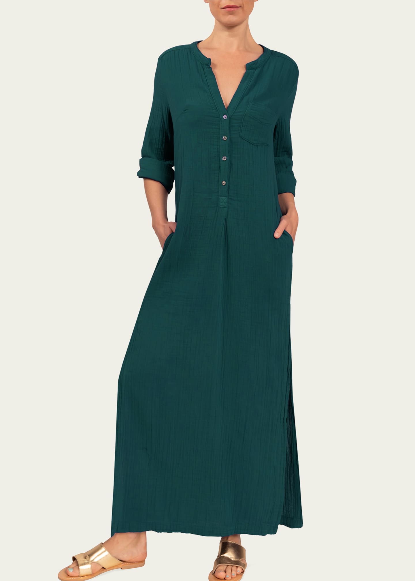 Everyday Ritual Tracey Gauze Kaftan Coverup Dress Bergdorf Goodman