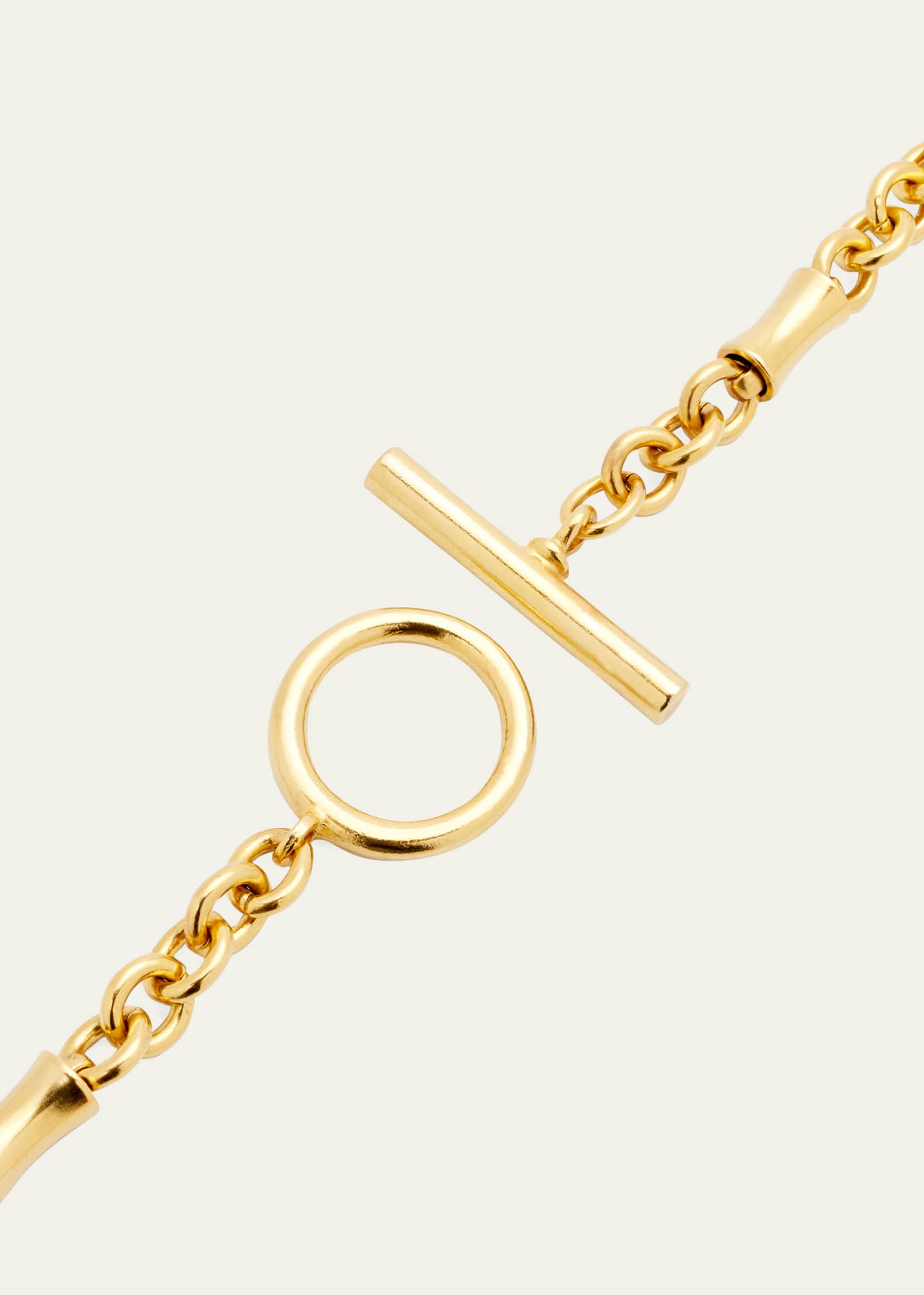 Ben-Amun Gold Chain Toggle Necklace, 34"L Image 4 of 4