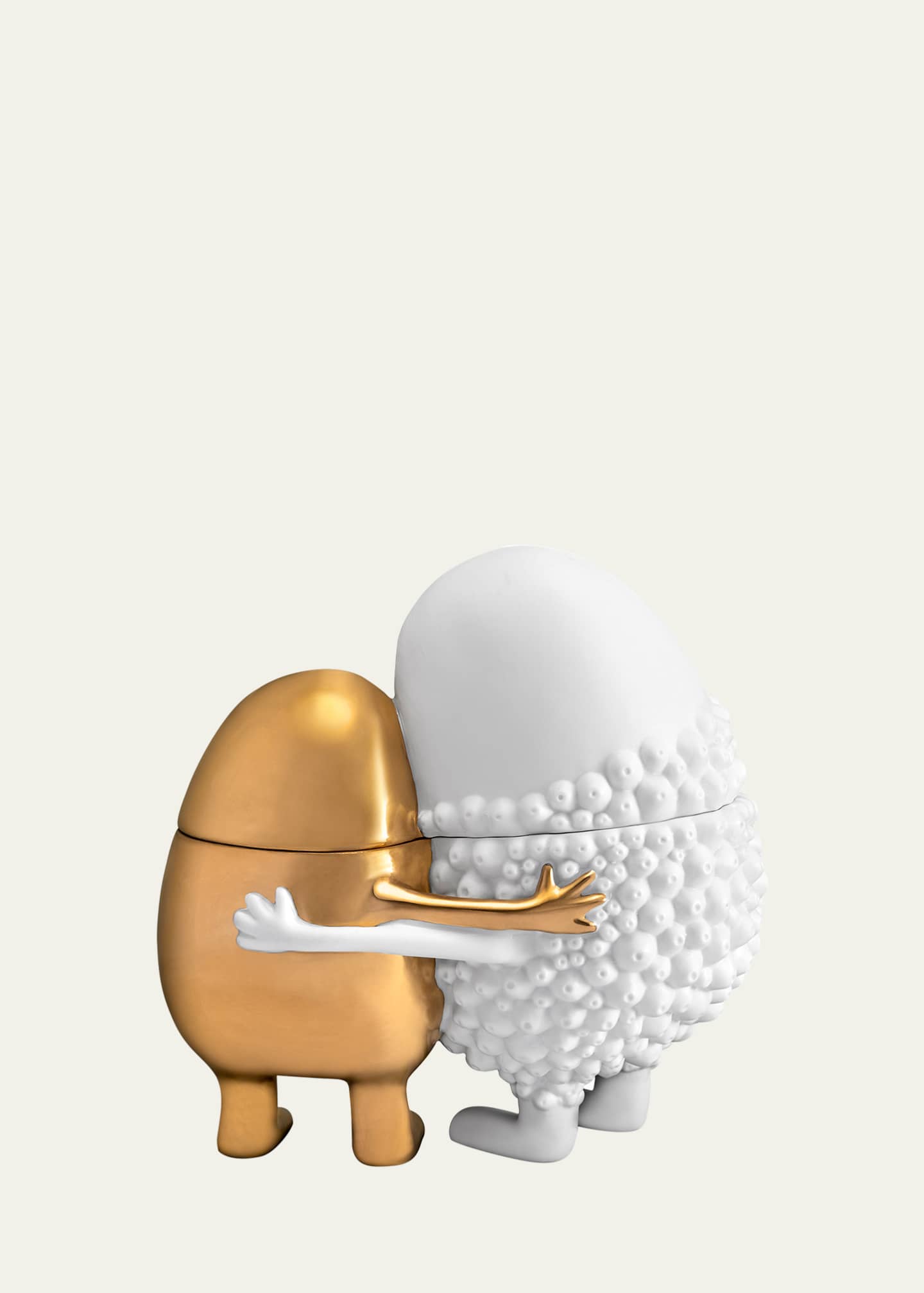 L'Objet Haas Huggers Box, White/Gold Image 2 of 3