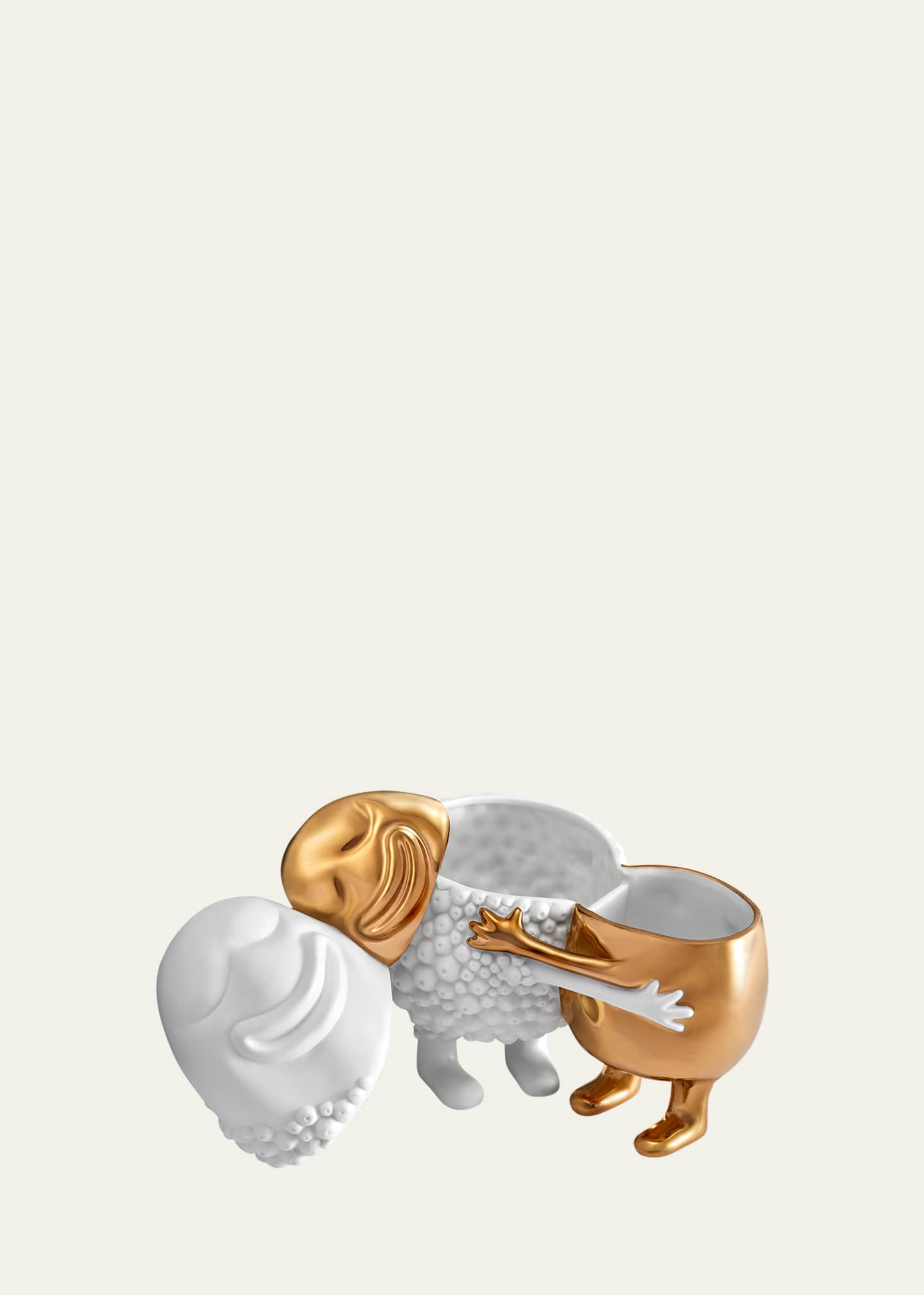 L'Objet Haas Huggers Box, White/Gold Image 3 of 3