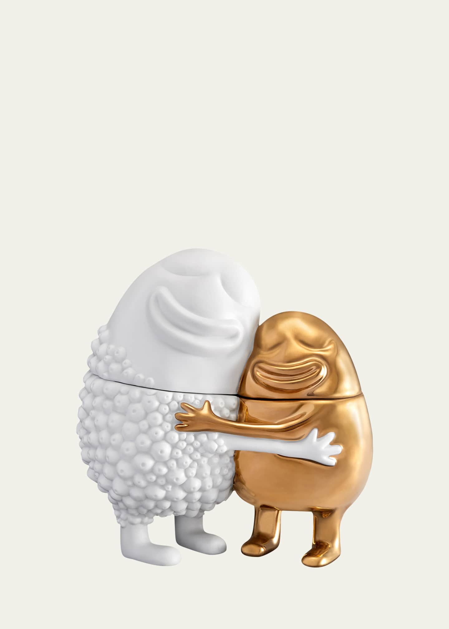 L'Objet Haas Huggers Box, White/Gold Image 1 of 3