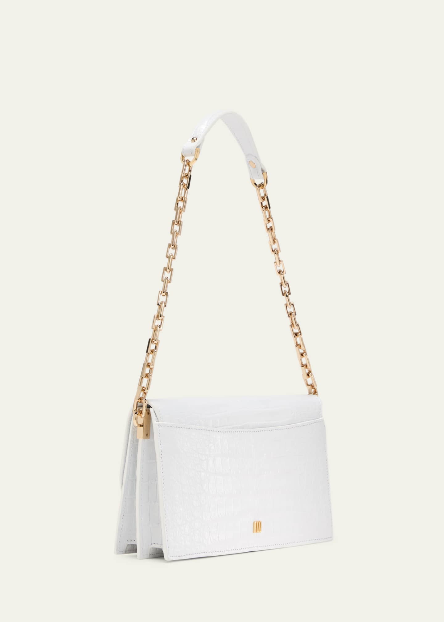 White croc shoulder bag new arrivals