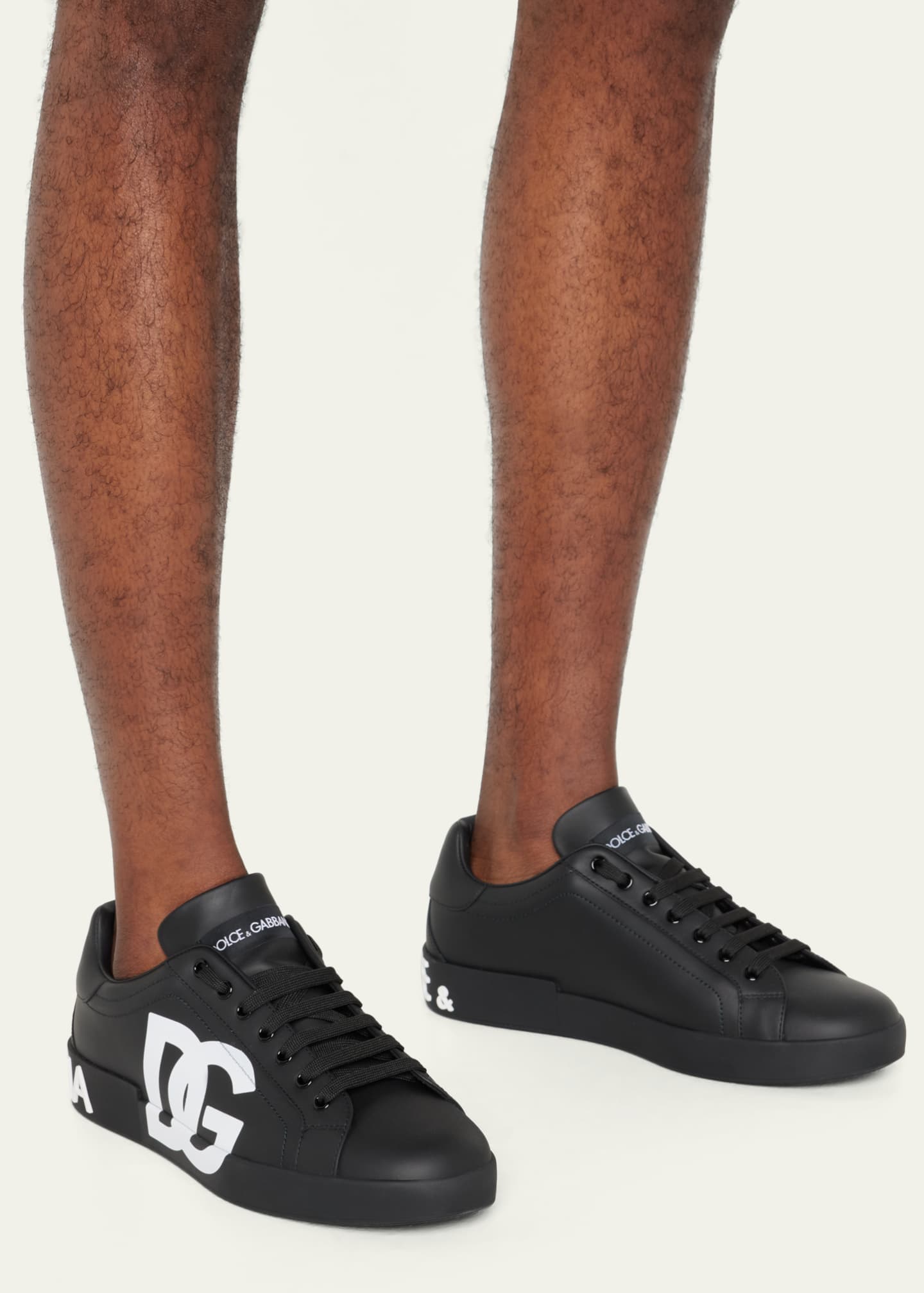 Men's Portofino Leather Low-Top Sneakers