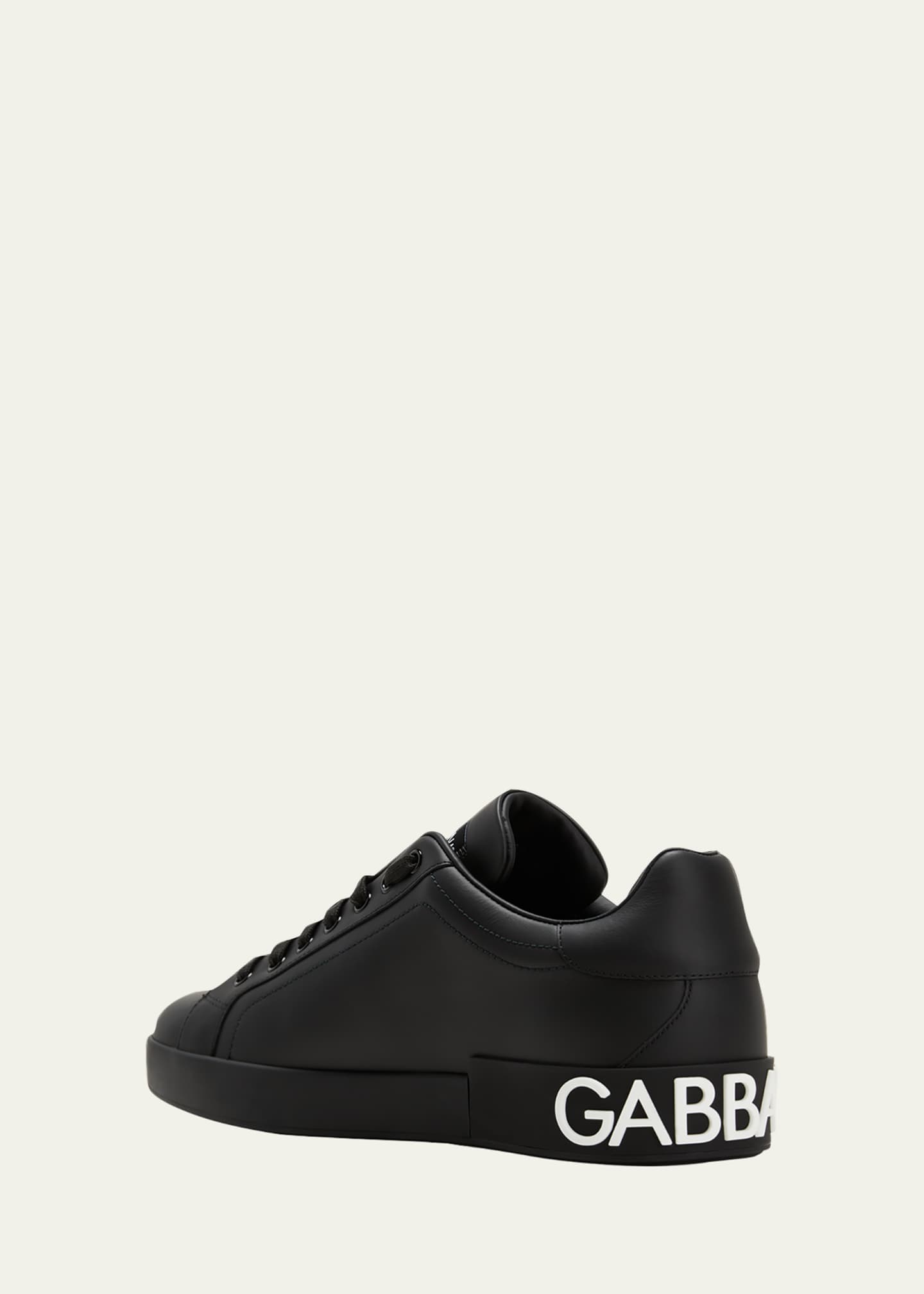Men's Portofino Leather Low-Top Sneakers