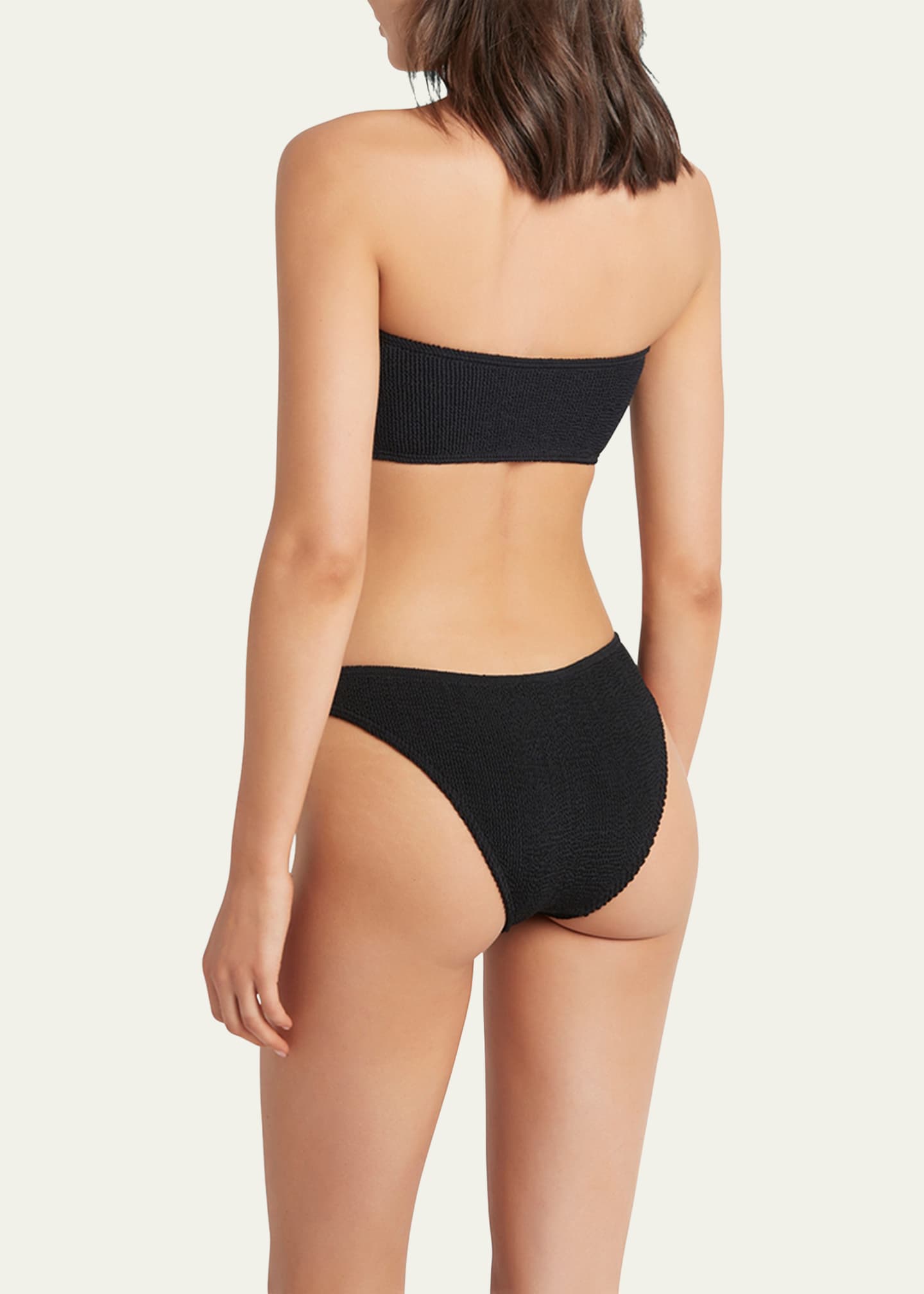 Signature Swim Bandeau Bikini Top in Black