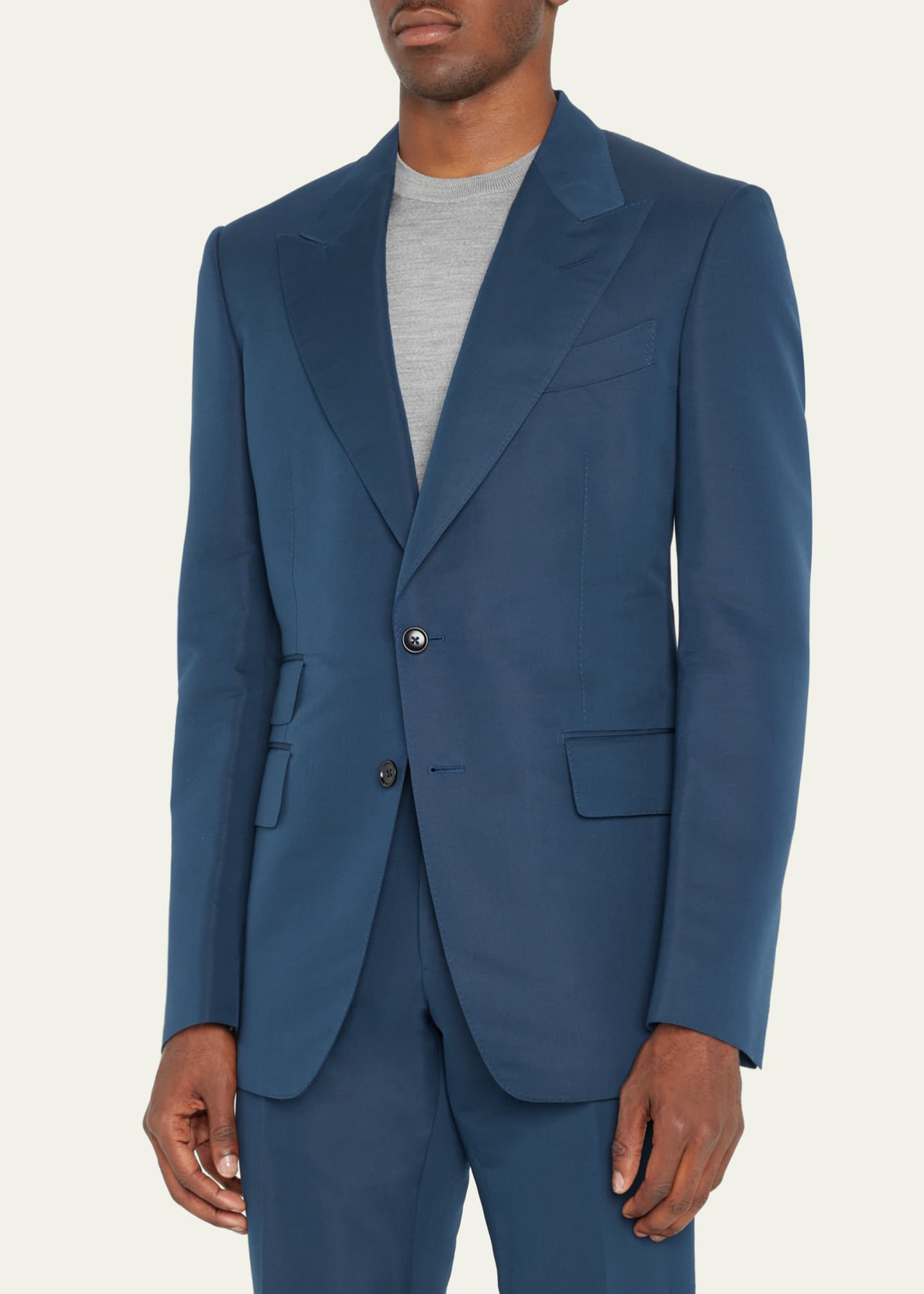 TOM FORD Men's Shelton PieceDyed Poplin Suit Bergdorf Goodman