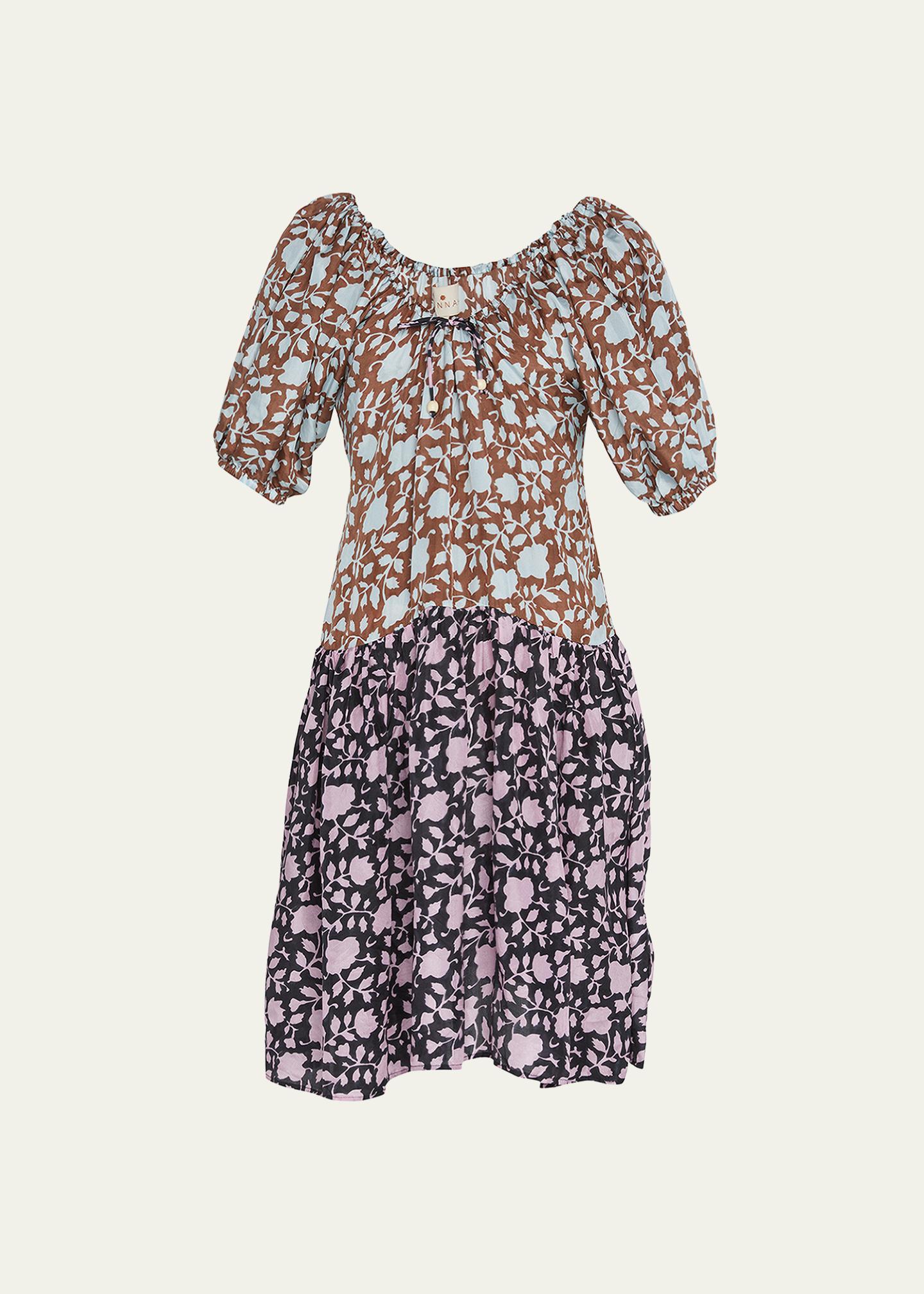 SILK DRESS HANNAH GREY PAINTER EDIT