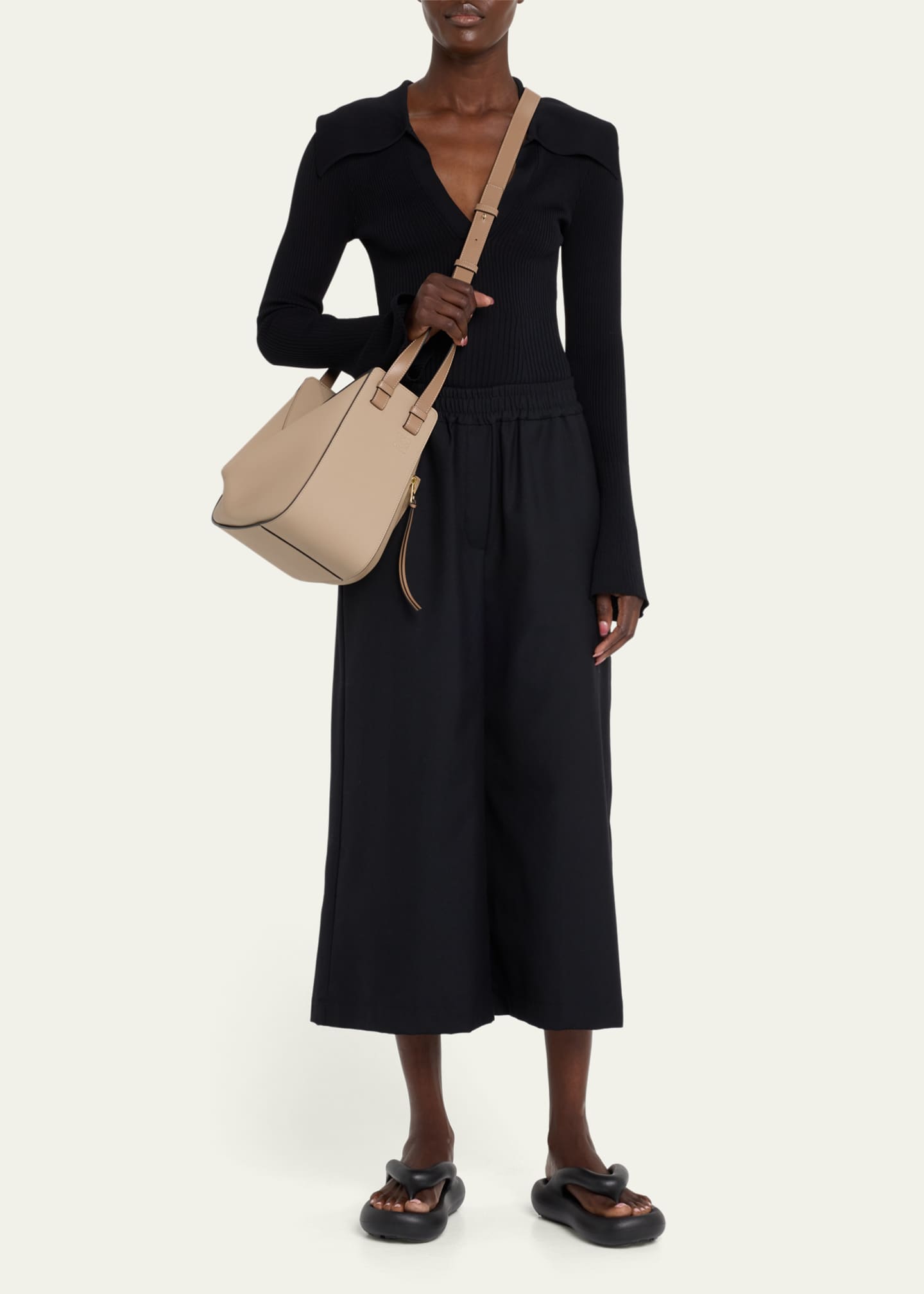 Loewe small leather deals hammock bag