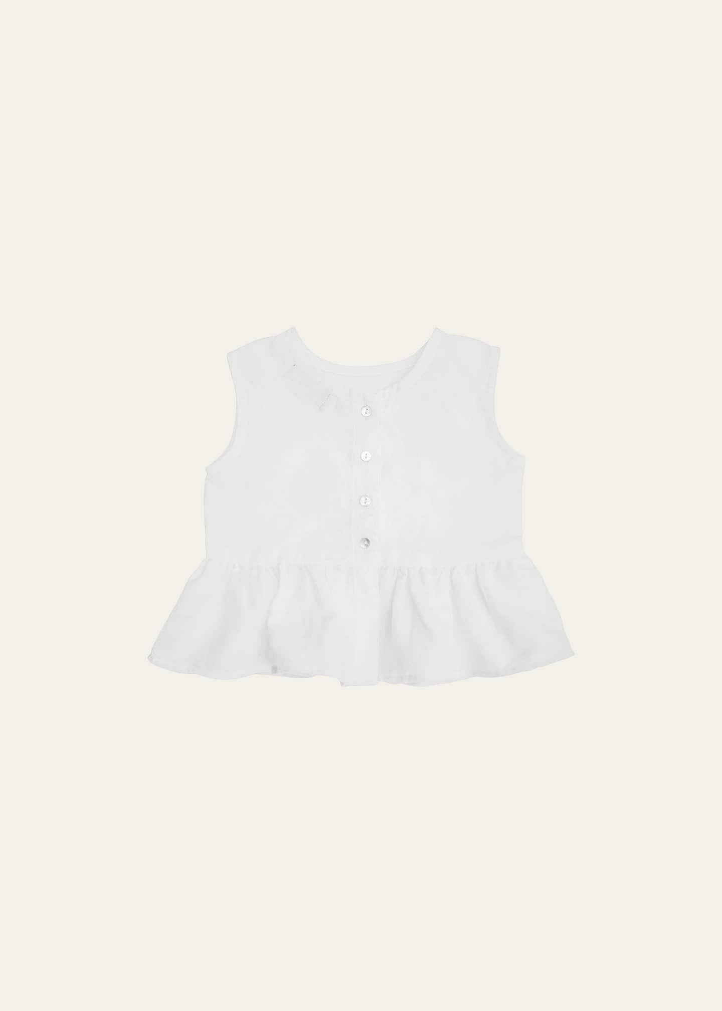 Louelle Girl's Peplum Top, Size Newborn-24M Image 2 of 2