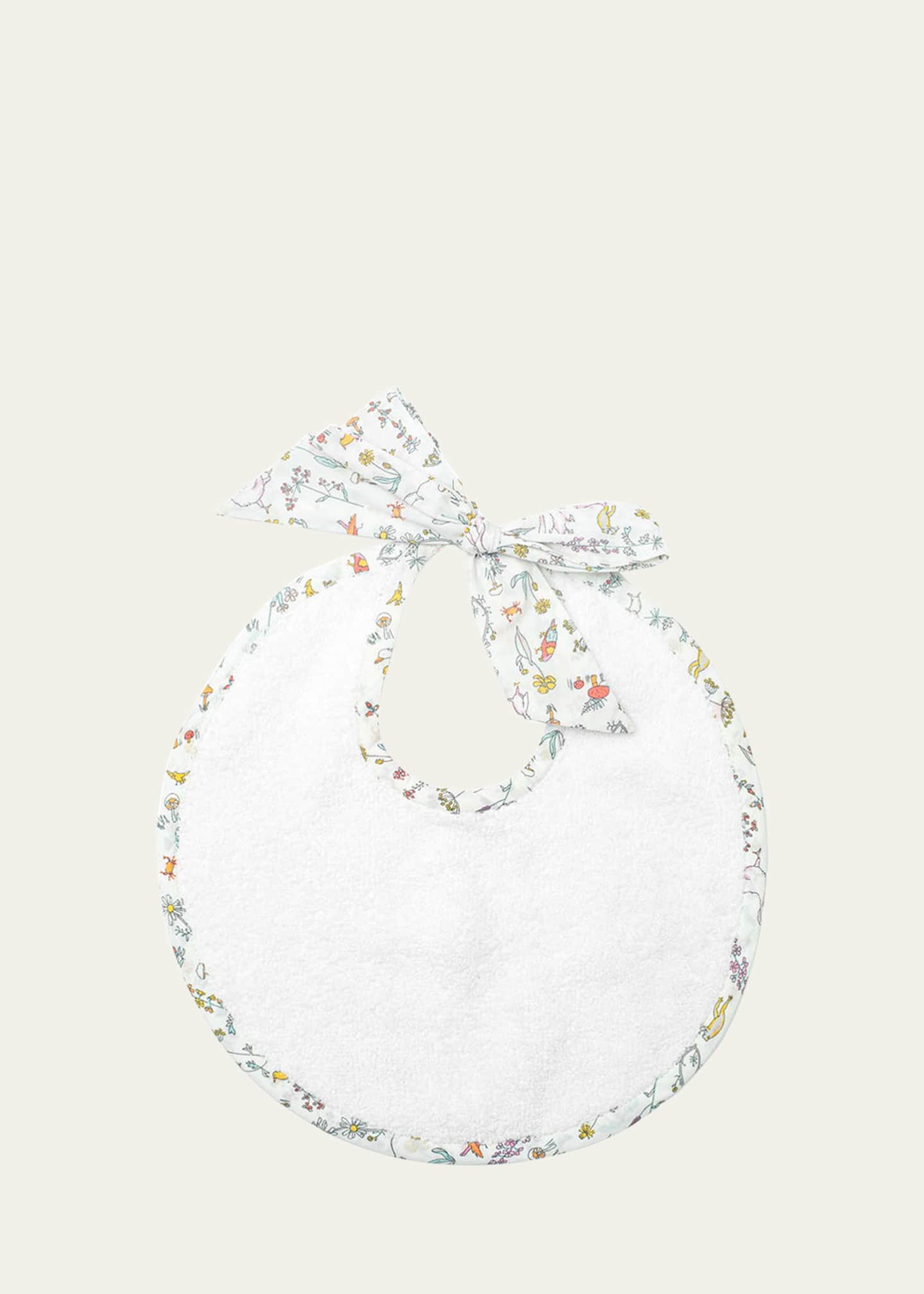 Louelle Louelle Newborn Floral Trim Bib Image 1 of 2