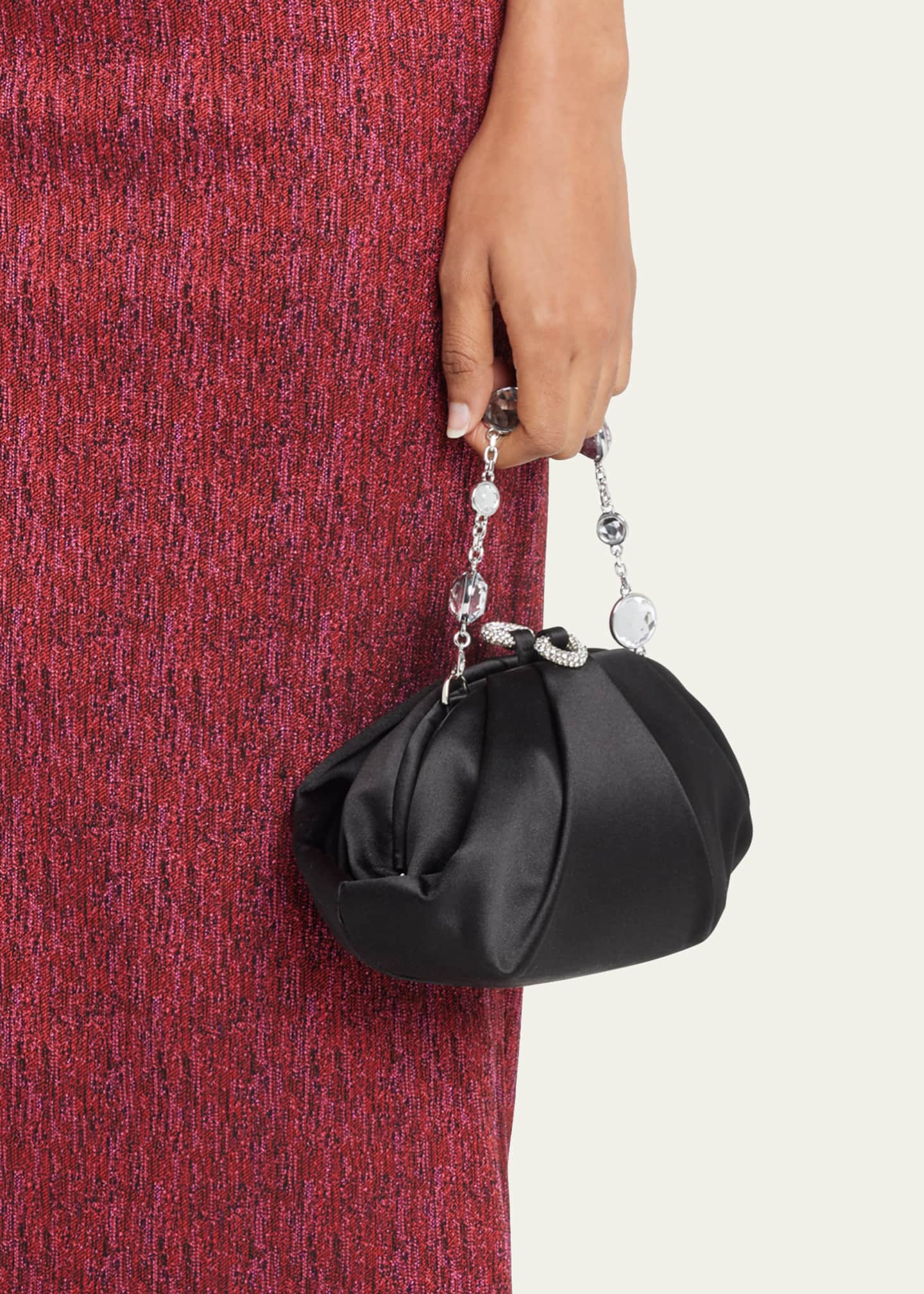 Judith Leiber Couture Gemma Crystal Satin Clutch Bag Bergdorf Goodman